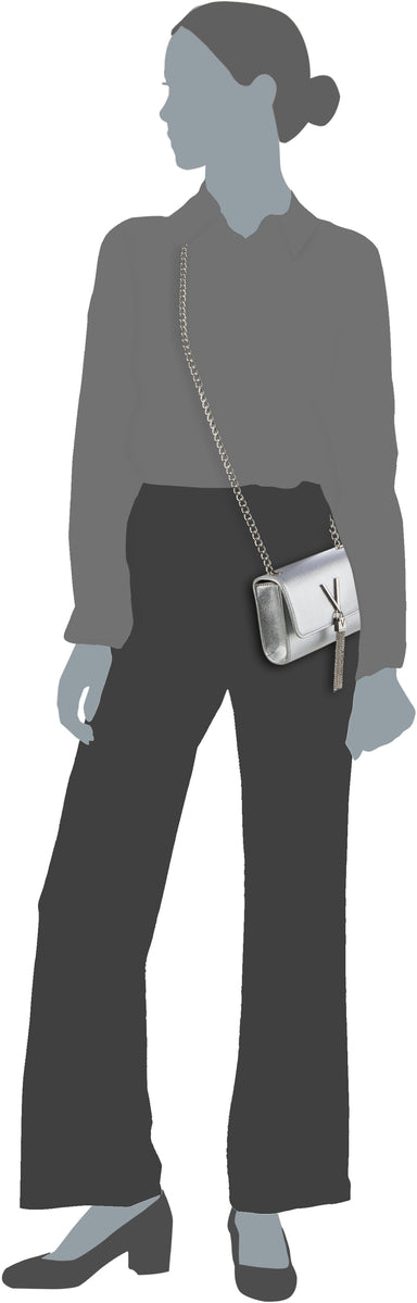 Valentino Divina Pochette 03G Nero/Gold Clutch – Silhouettenansicht