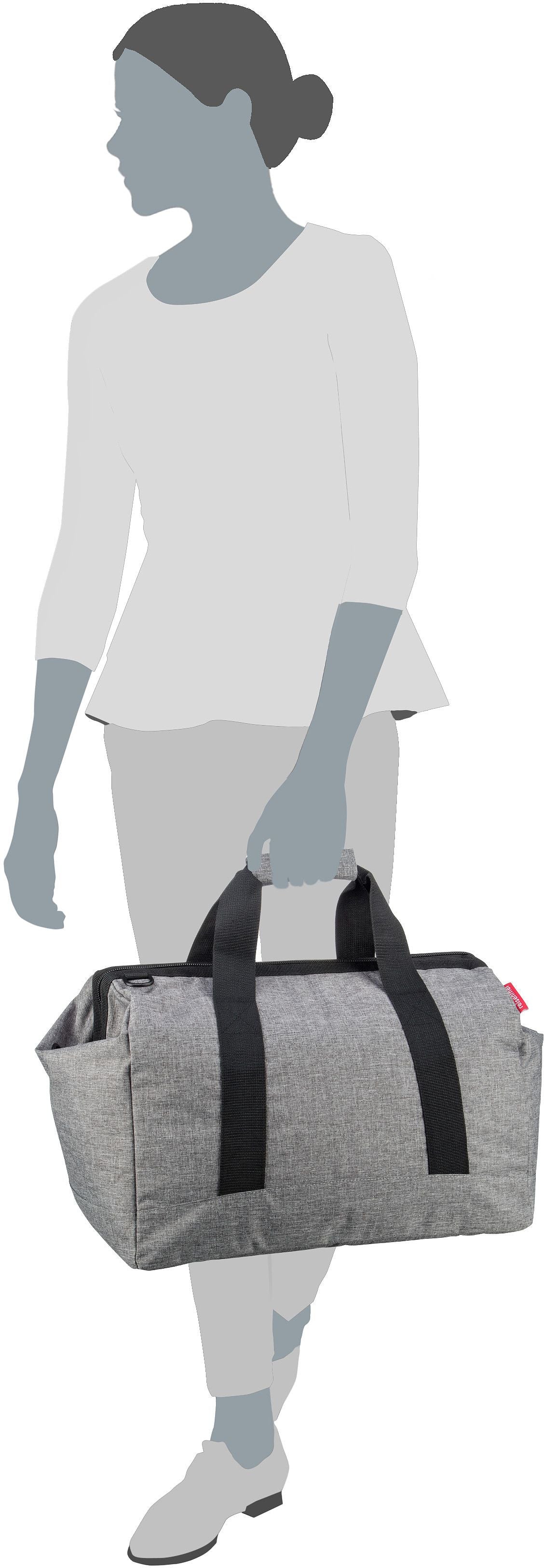 reisenthel allrounder L special edition Rhombus Olive Weekender – Silhouettenansicht