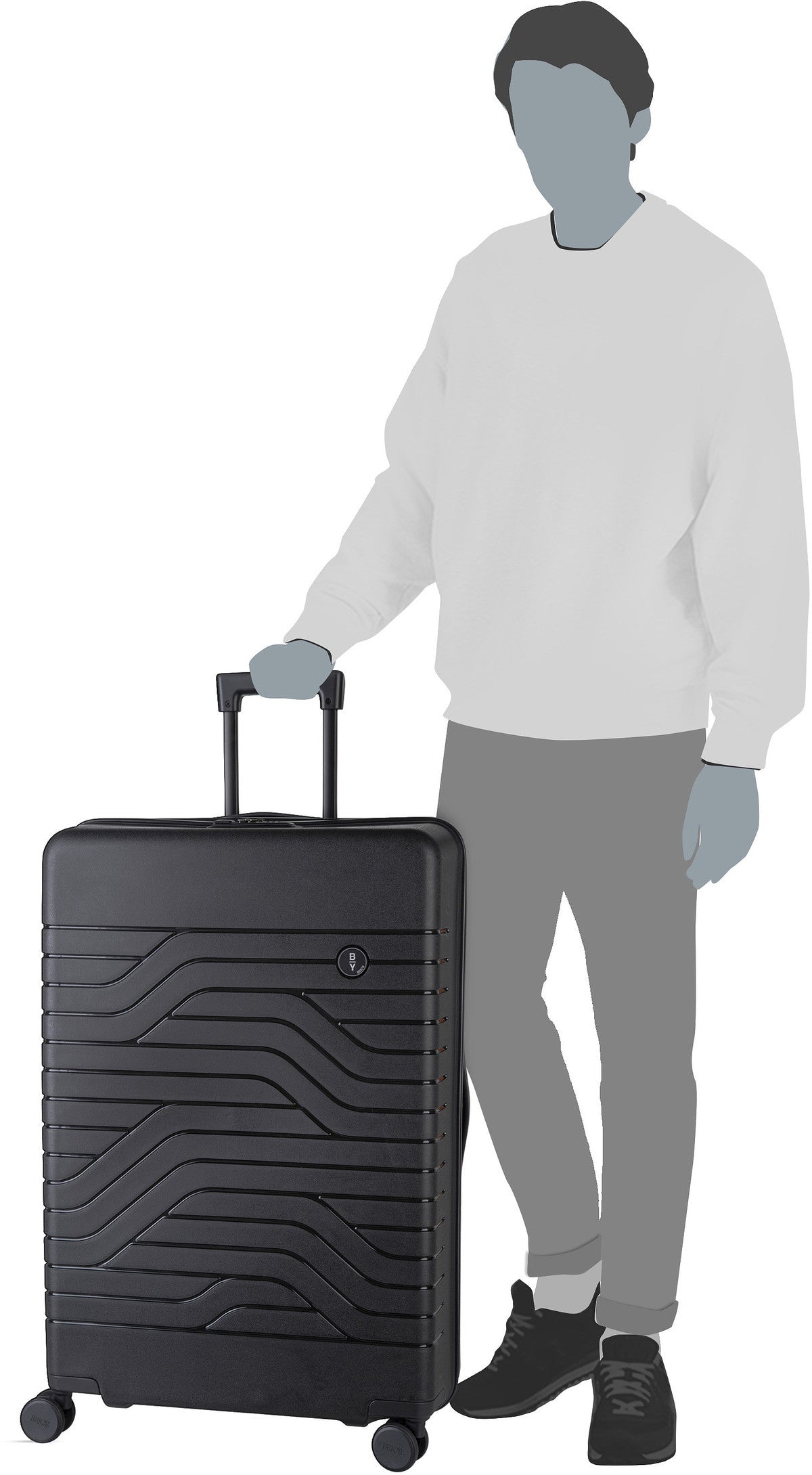 Bric's Ulisse Trolley 8432 Oliva Koffer – Silhouettenansicht