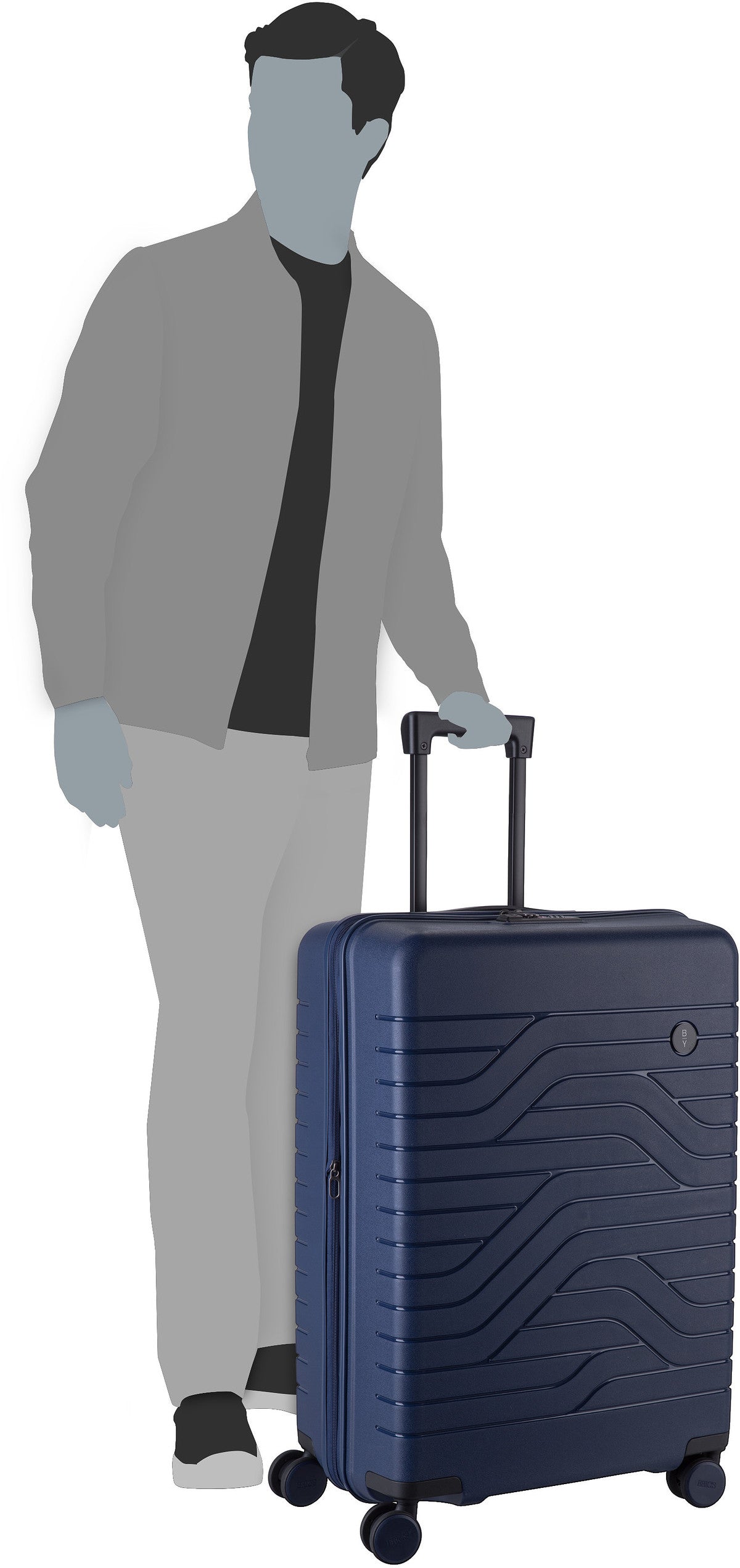 Bric's Ulisse Trolley 8431 Oceano Koffer – Silhouettenansicht