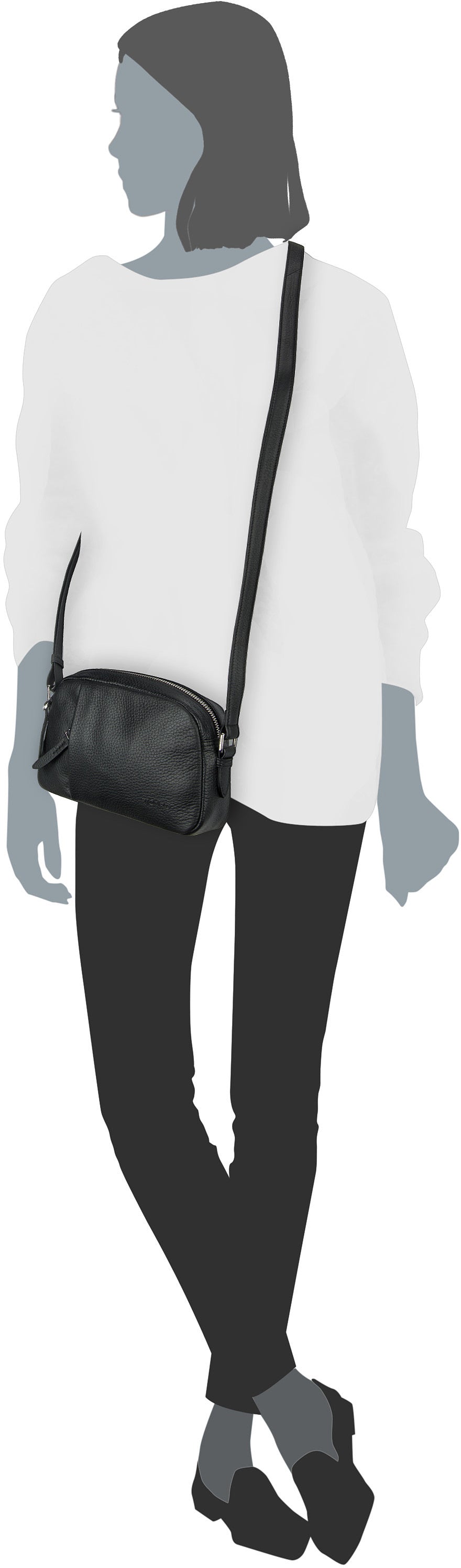 Picard Pure 9664 Ozean Crossbody Bag – Silhouettenansicht