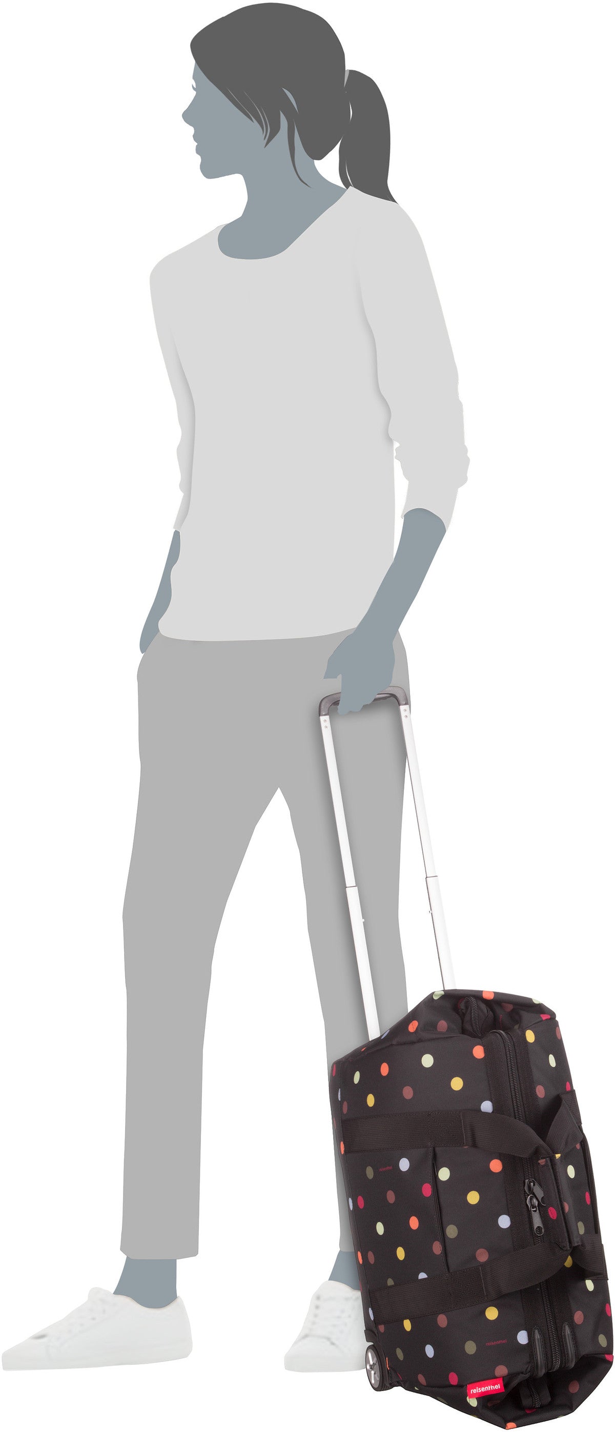 reisenthel allrounder trolley Black Travel Bag – Silhouettenansicht