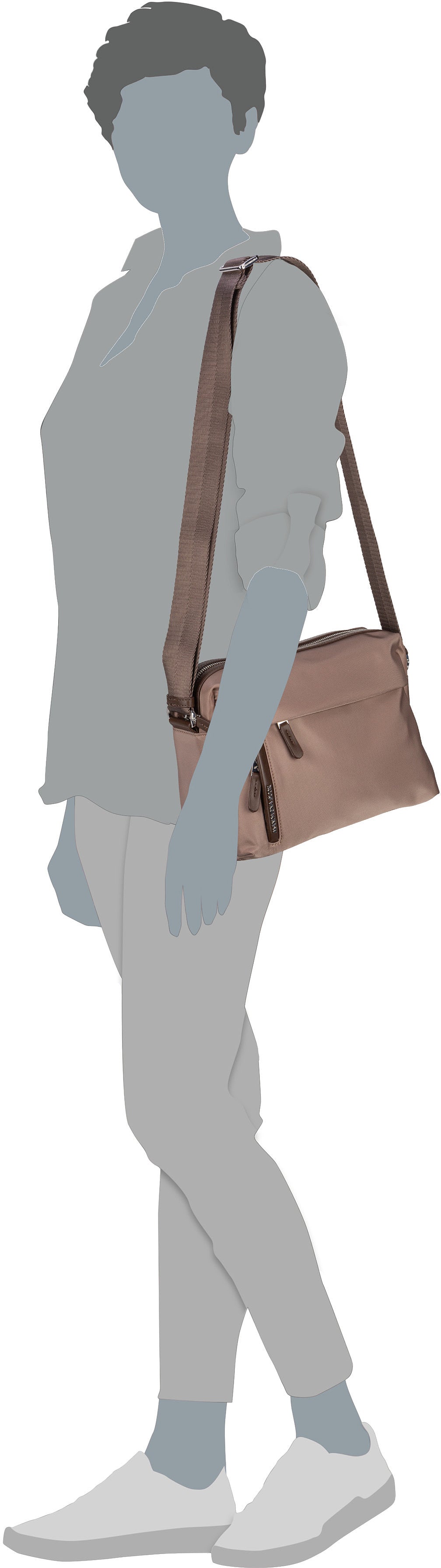 Mandarina Duck Hunter VCT19 Beaver Crossbody Bag – Silhouettenansicht