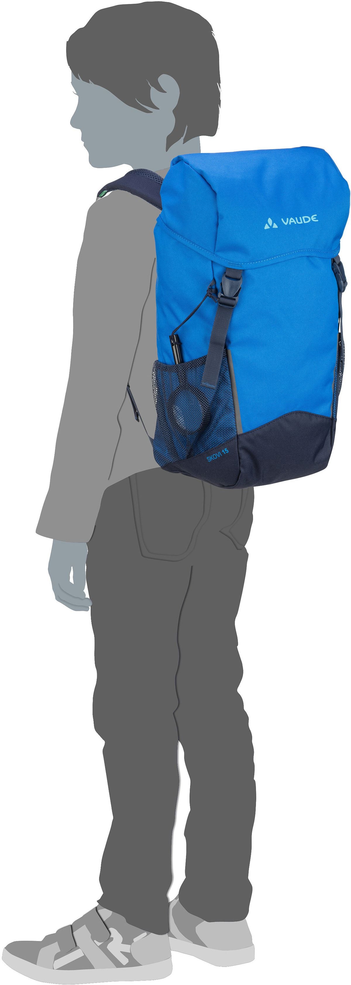 Vaude Skovi 15 Dark Forest Rucksack – Silhouettenansicht