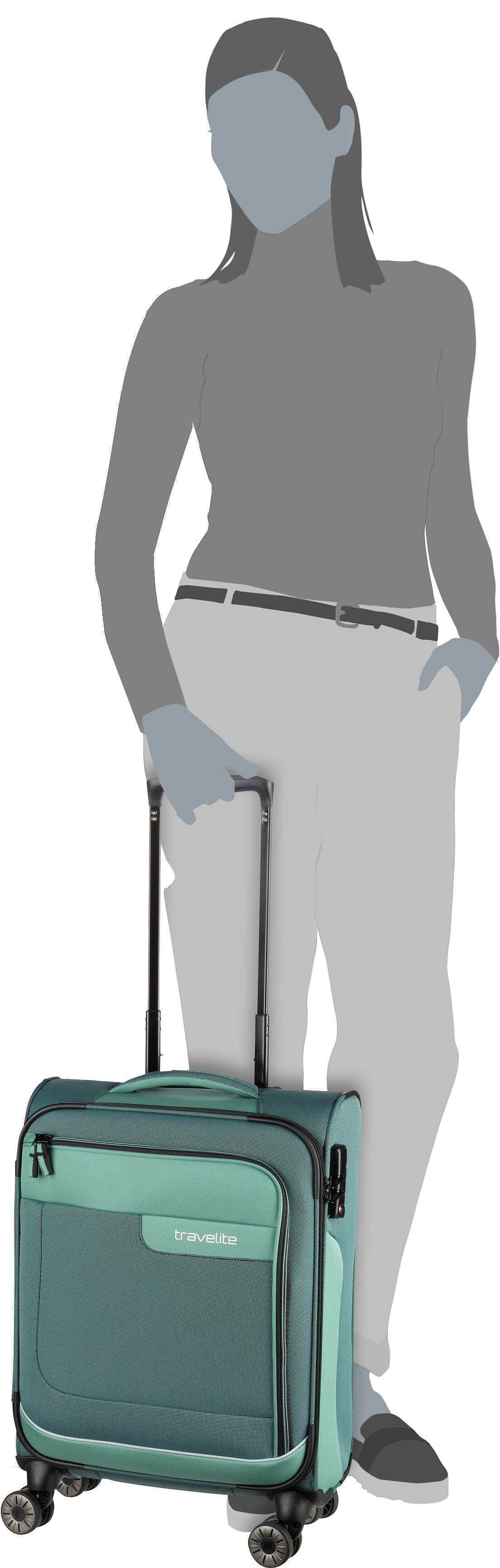 travelite Viia 4w Trolley S Eukalyptus Koffer – Silhouettenansicht