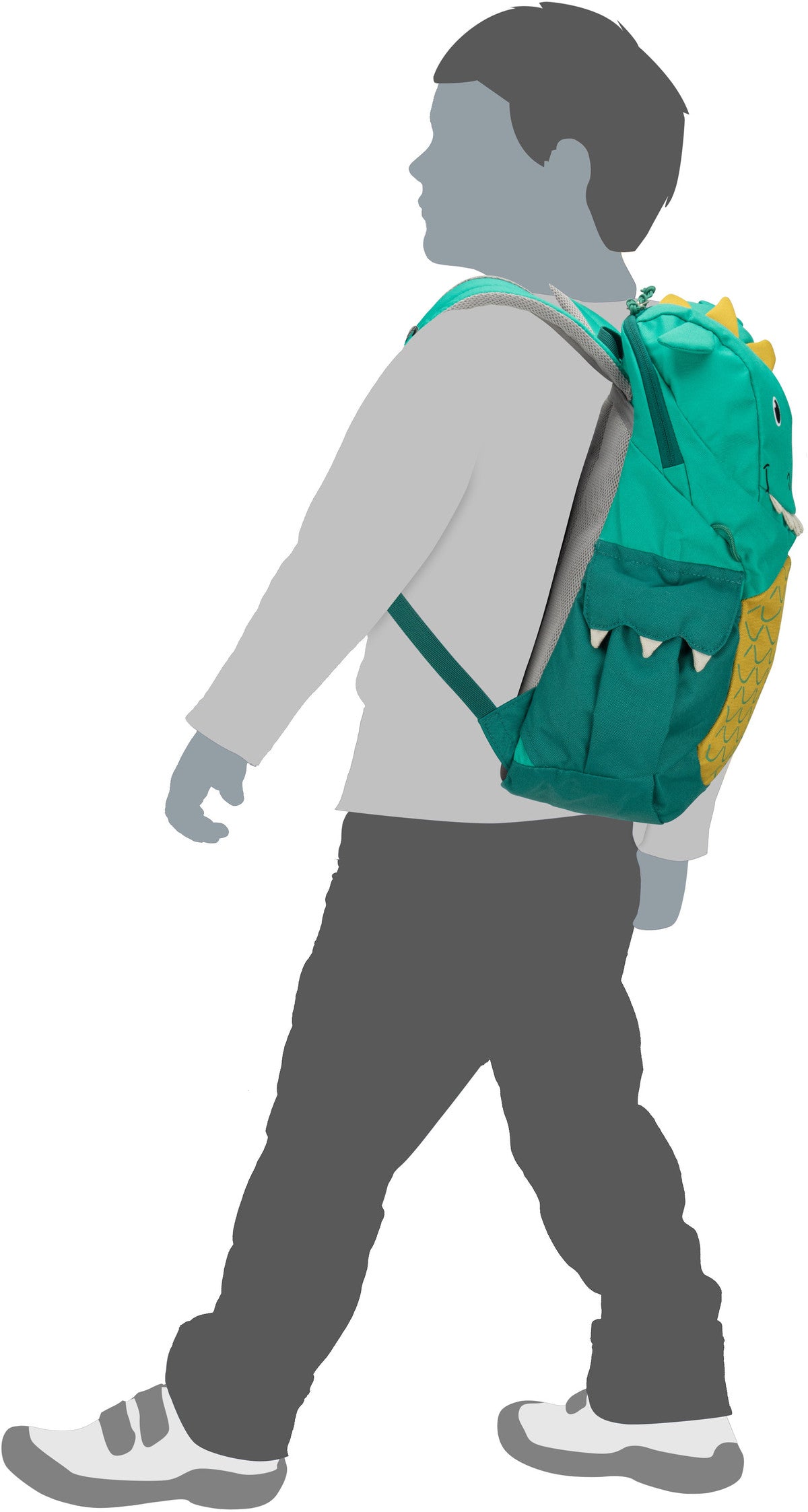 Deuter Kikki Fern/Alpinegreen Rucksack – Silhouettenansicht