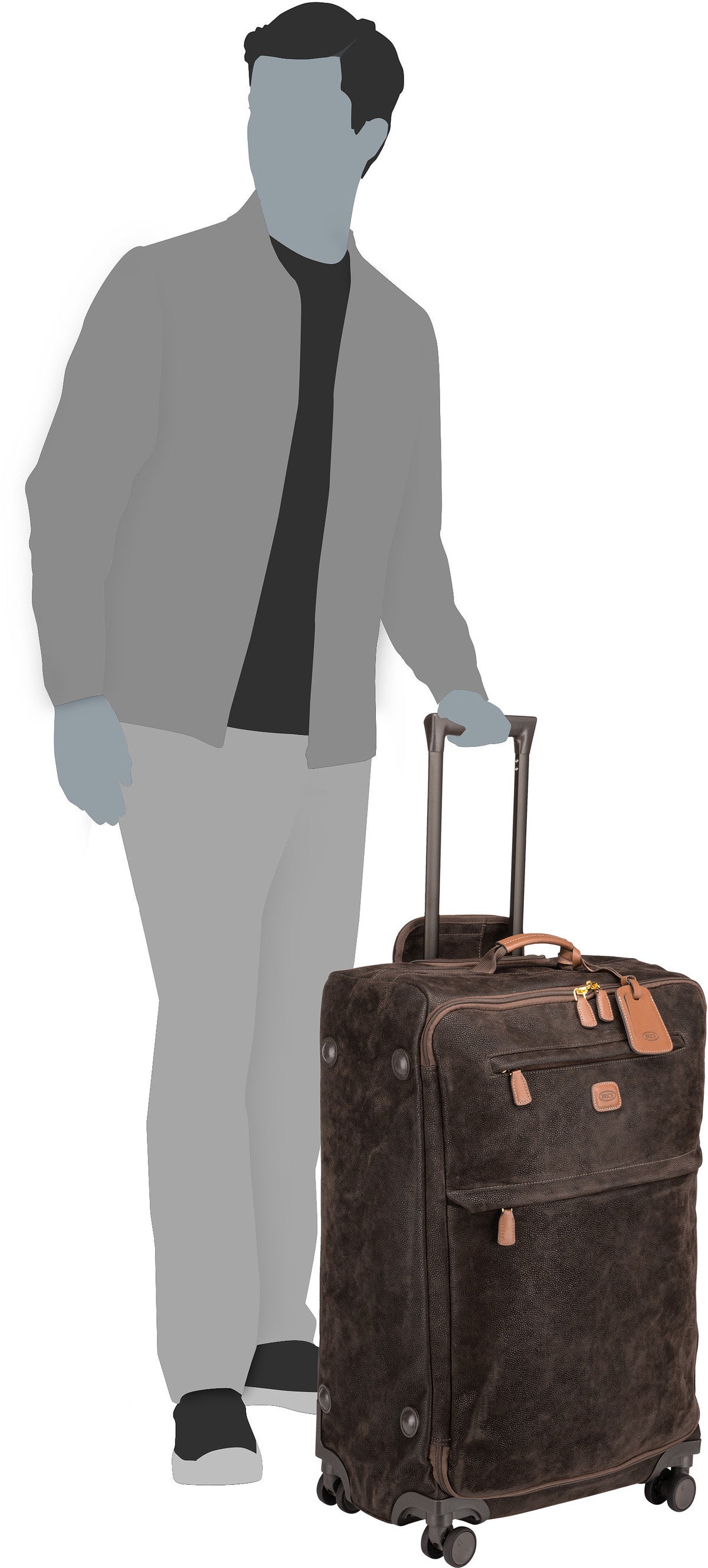Bric's Life Trolley 58139 Oliva Koffer – Silhouettenansicht