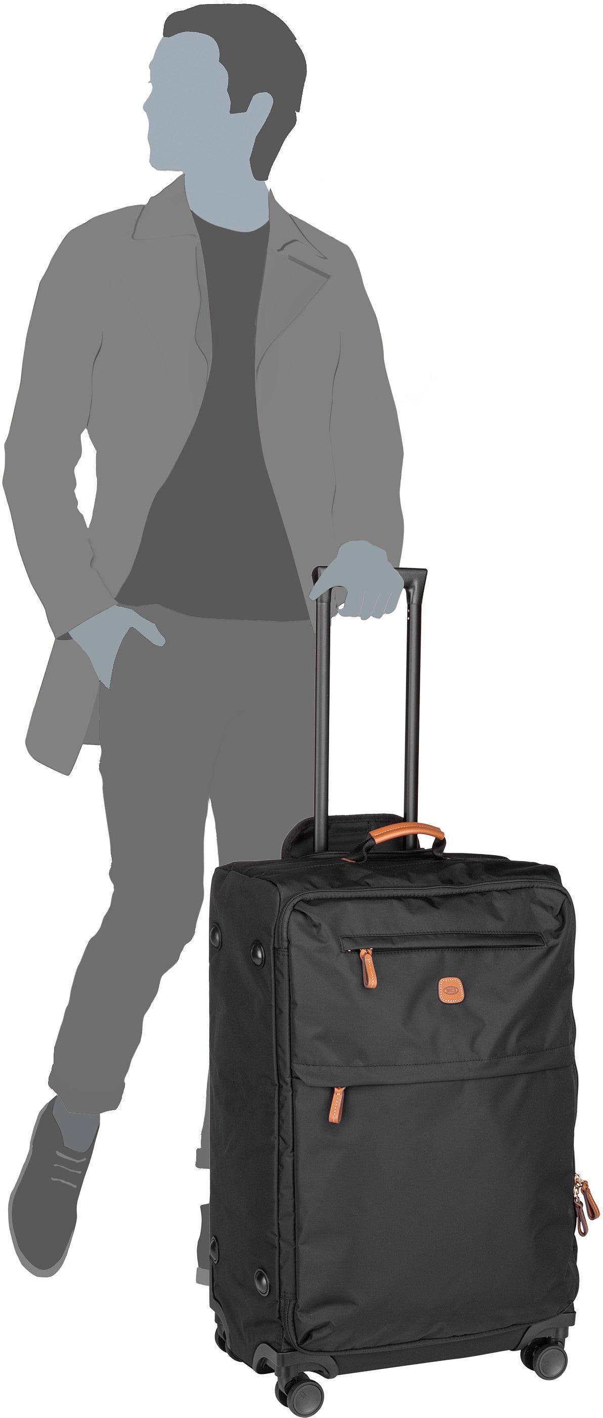 Bric's X-Travel Trolley 58139 Red Koffer – Silhouettenansicht