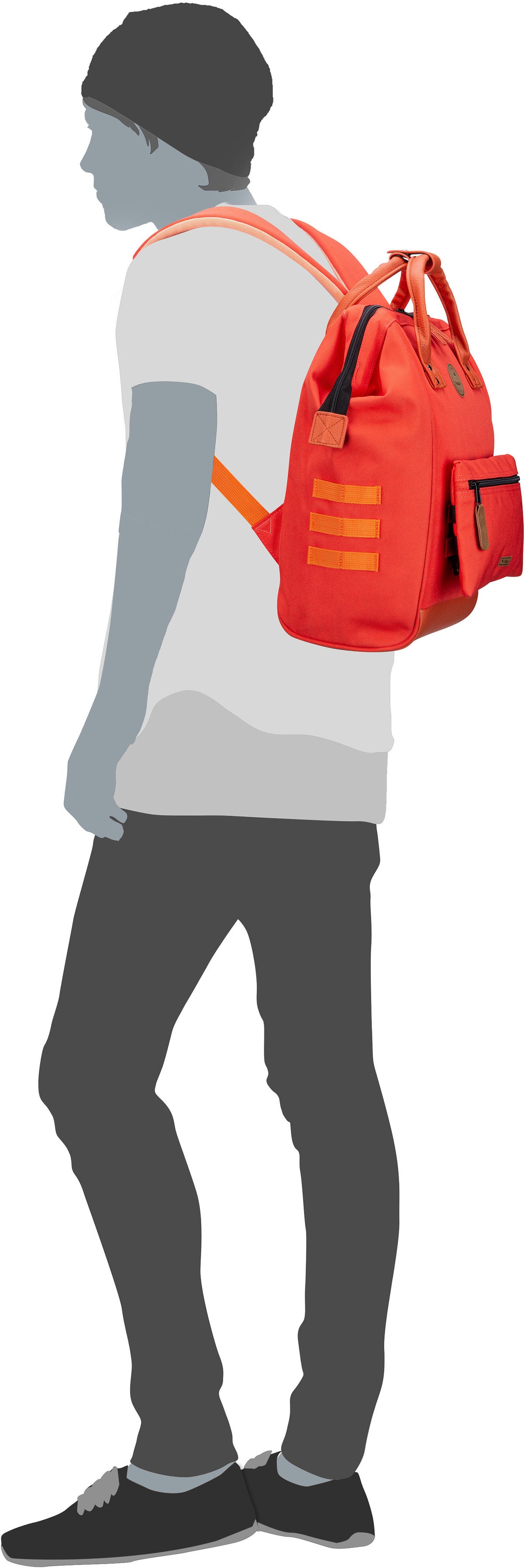 Cabaia Adventurer Oxford Medium Kuala Lumpur Rucksack – Silhouettenansicht