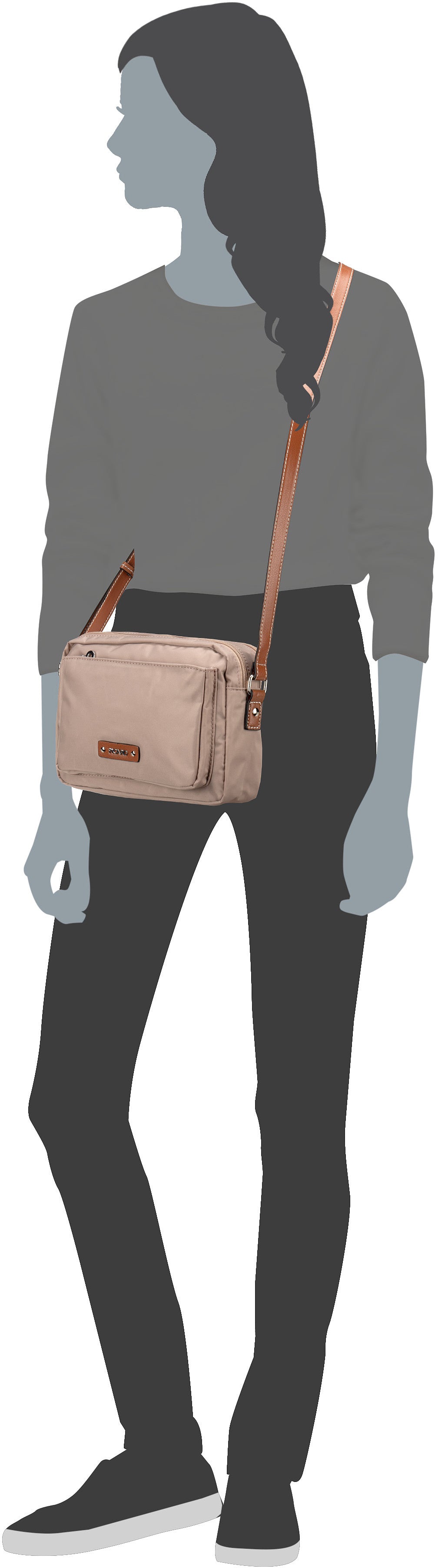 Picard Sonja 3252 Anthrazit Crossbody Bag – Silhouettenansicht
