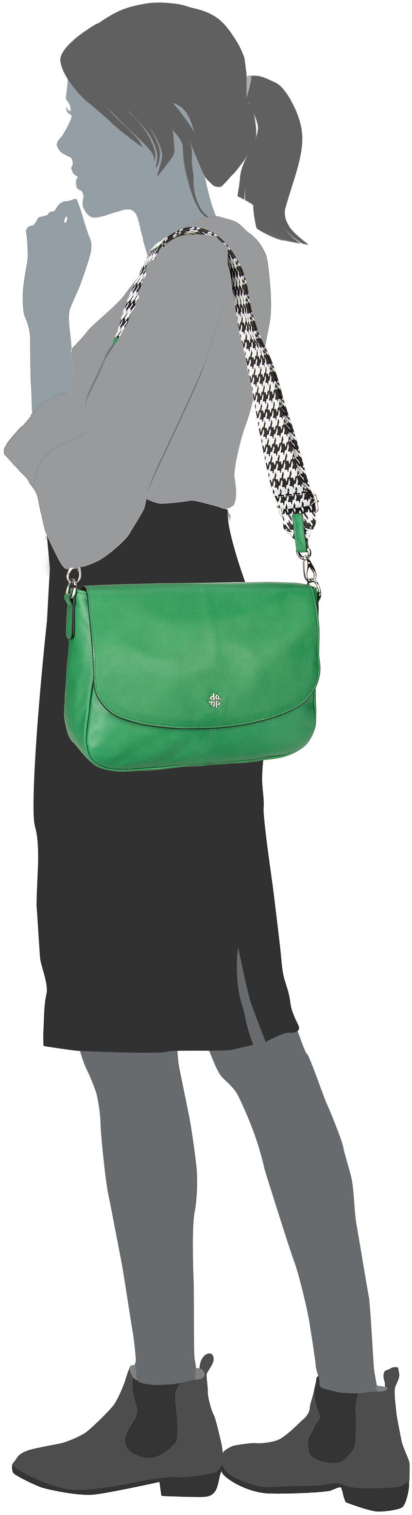 Picard Lay Back 7179 Green Saddle Bag – Silhouettenansicht