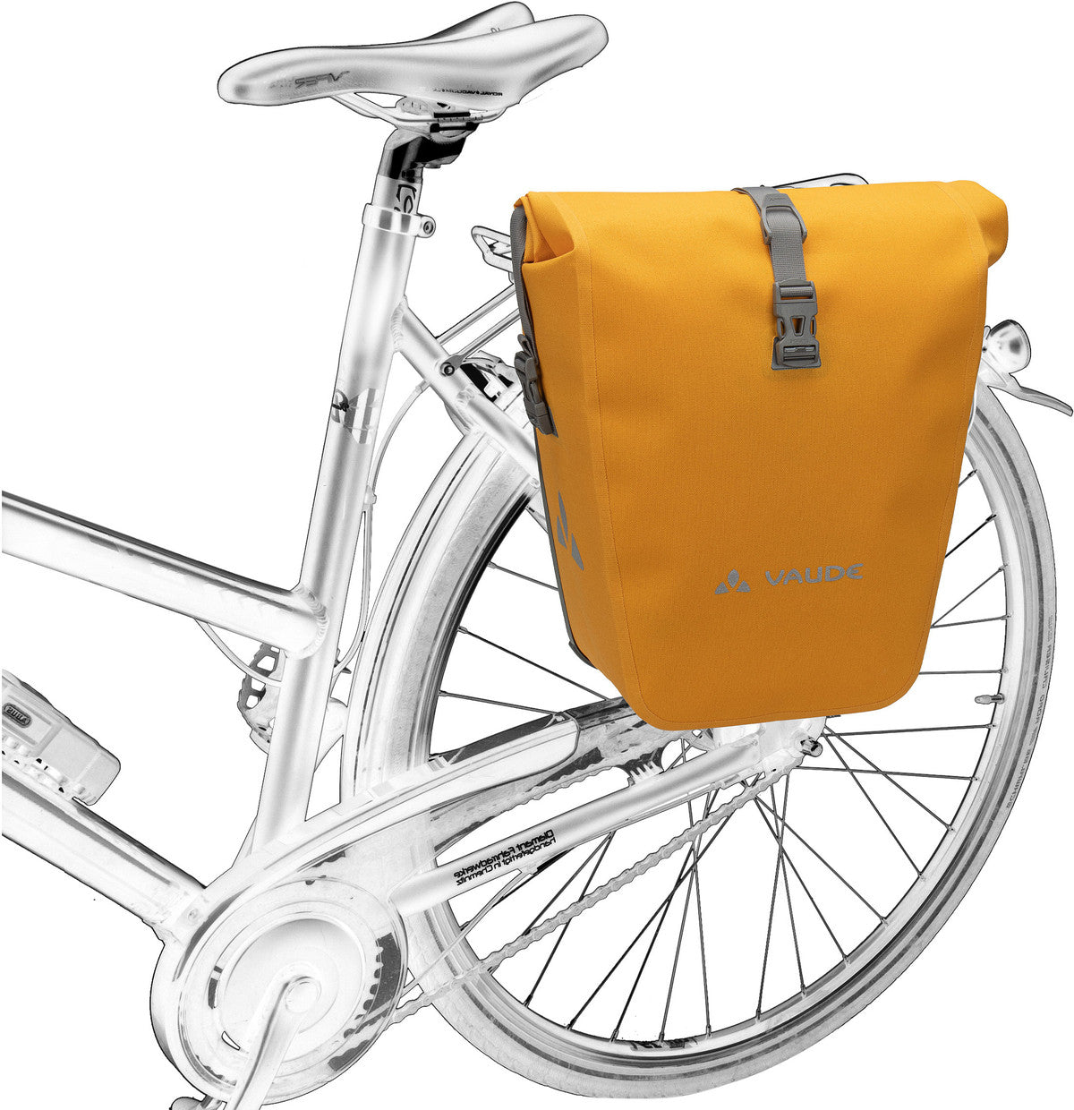 Vaude Aqua Back Deluxe Single Phantom Black Fahrradtasche – Silhouettenansicht