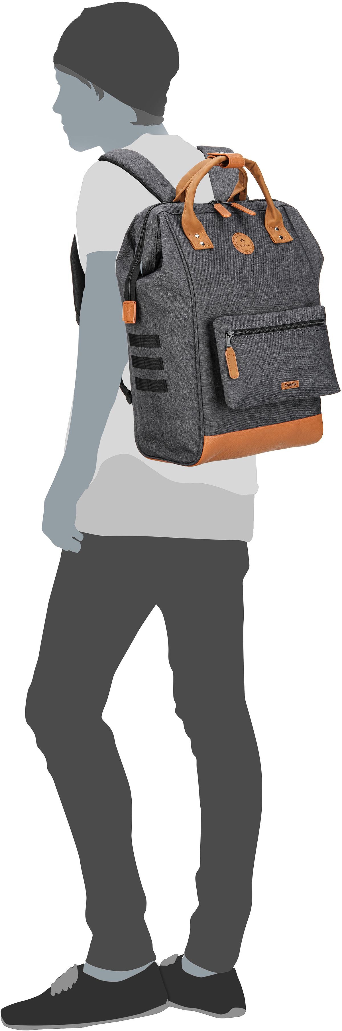 Cabaia Adventurer Oxford Large Berlin Rucksack – Silhouettenansicht