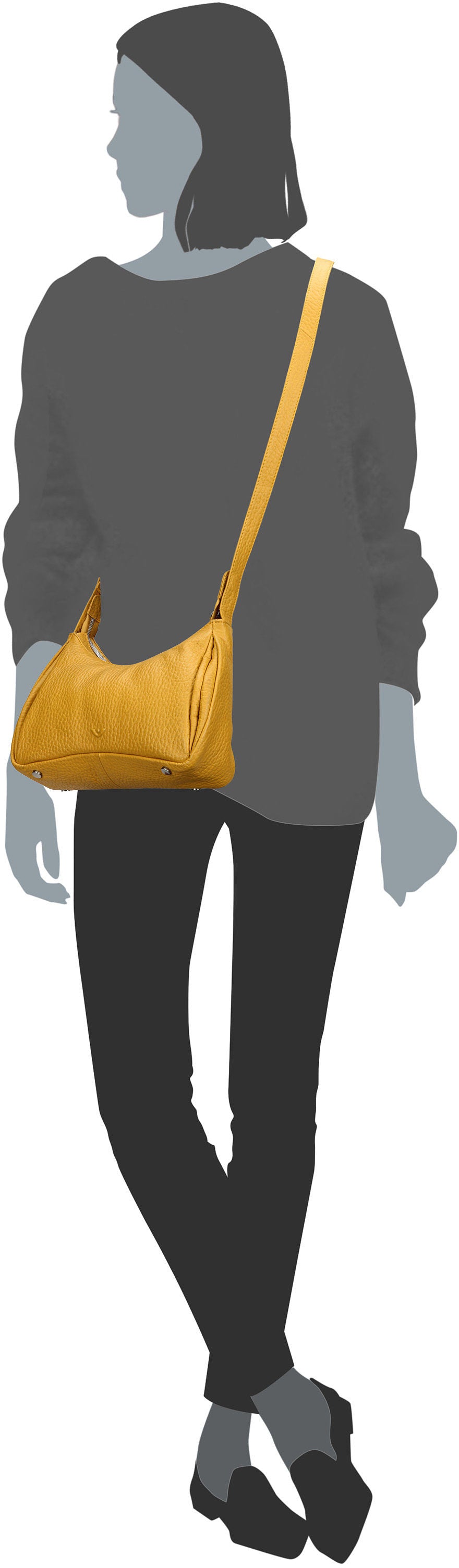 Voi Hirsch Olsa Avocado Crossbody Bag – Silhouettenansicht