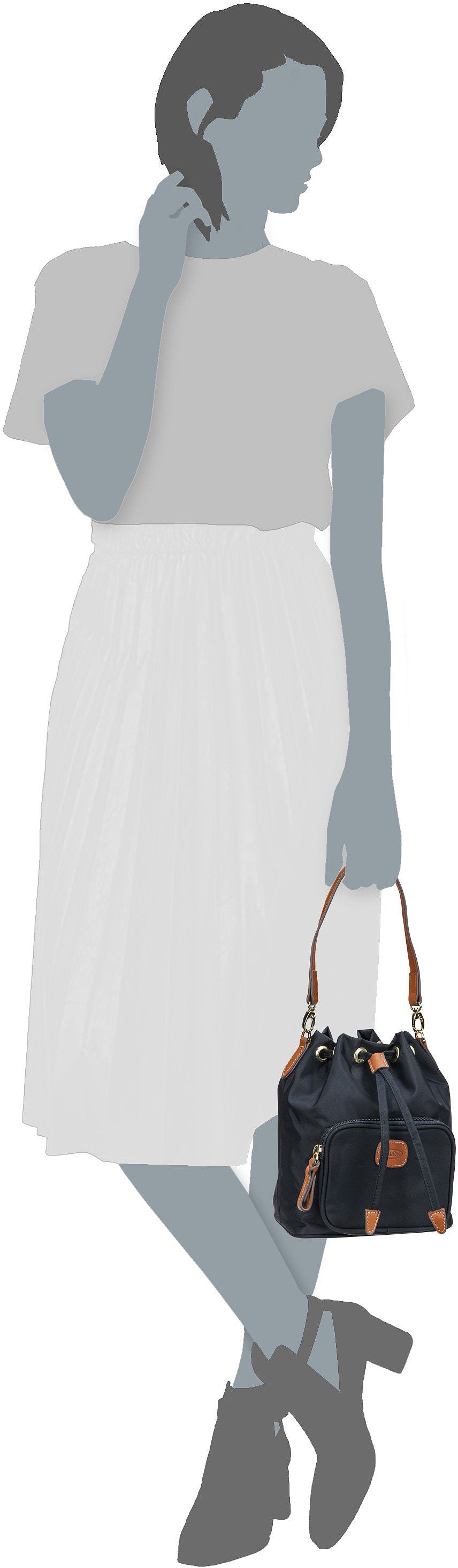 Bric's X-Bag 43918 Oceano Bucket Bag – Silhouettenansicht