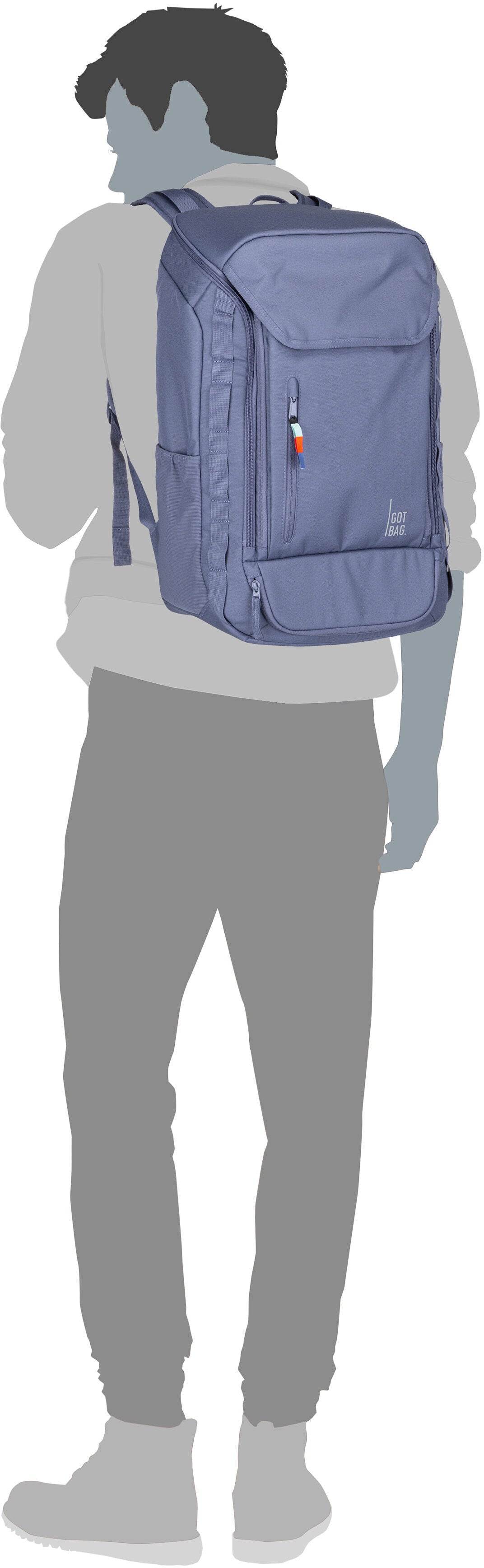 GOT BAG Pro Pack Travel Algae Reiserucksack – Silhouettenansicht