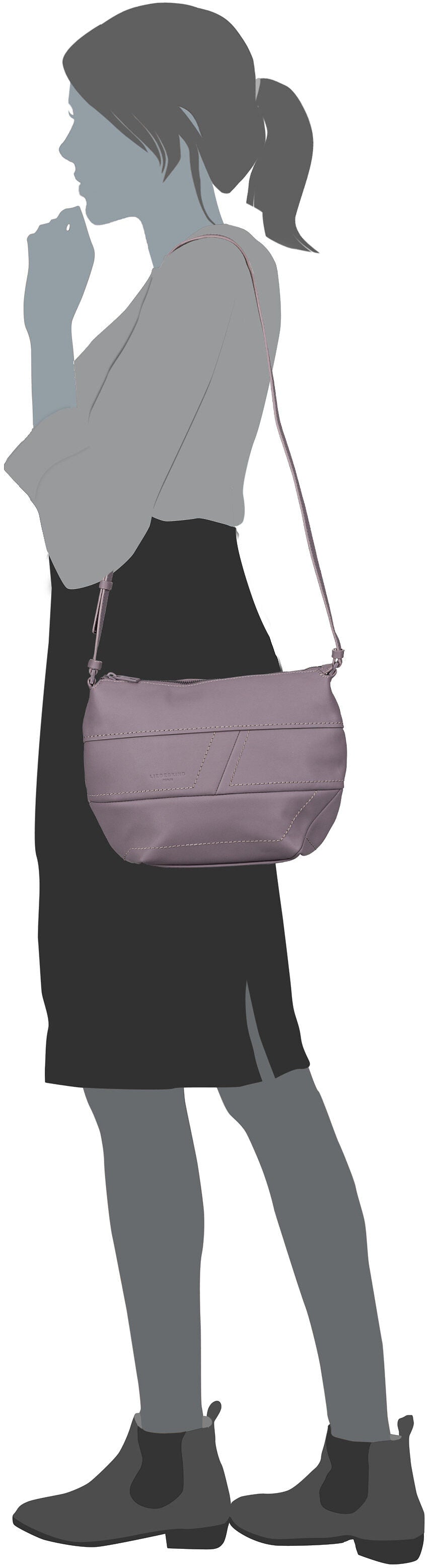 Liebeskind Berlin Edda 2158495 Stone Crossbody Bag – Silhouettenansicht