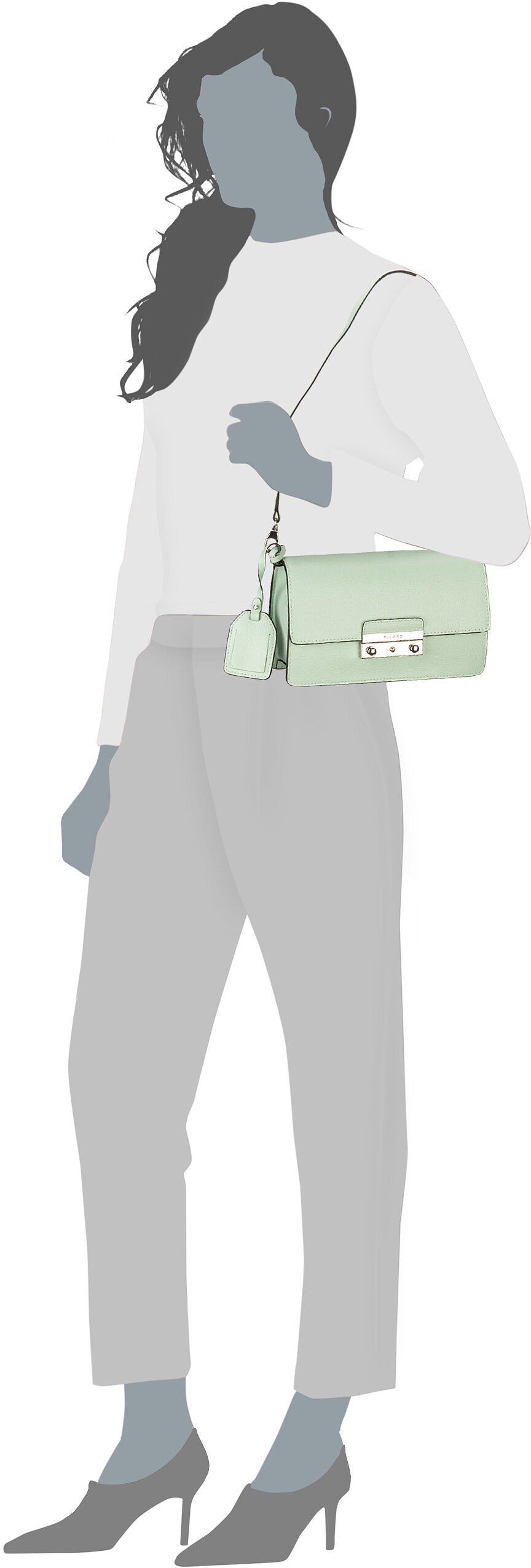 Picard Superstar 7246 Shark Abendtasche – Silhouettenansicht