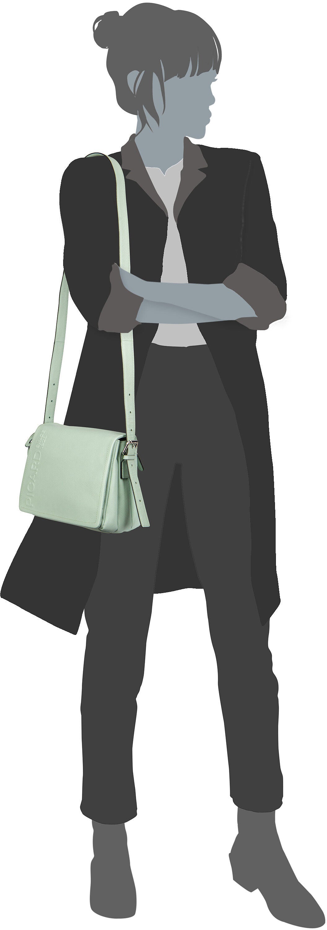 Picard Zoom 7283 Mentha Crossbody Bag – Silhouettenansicht