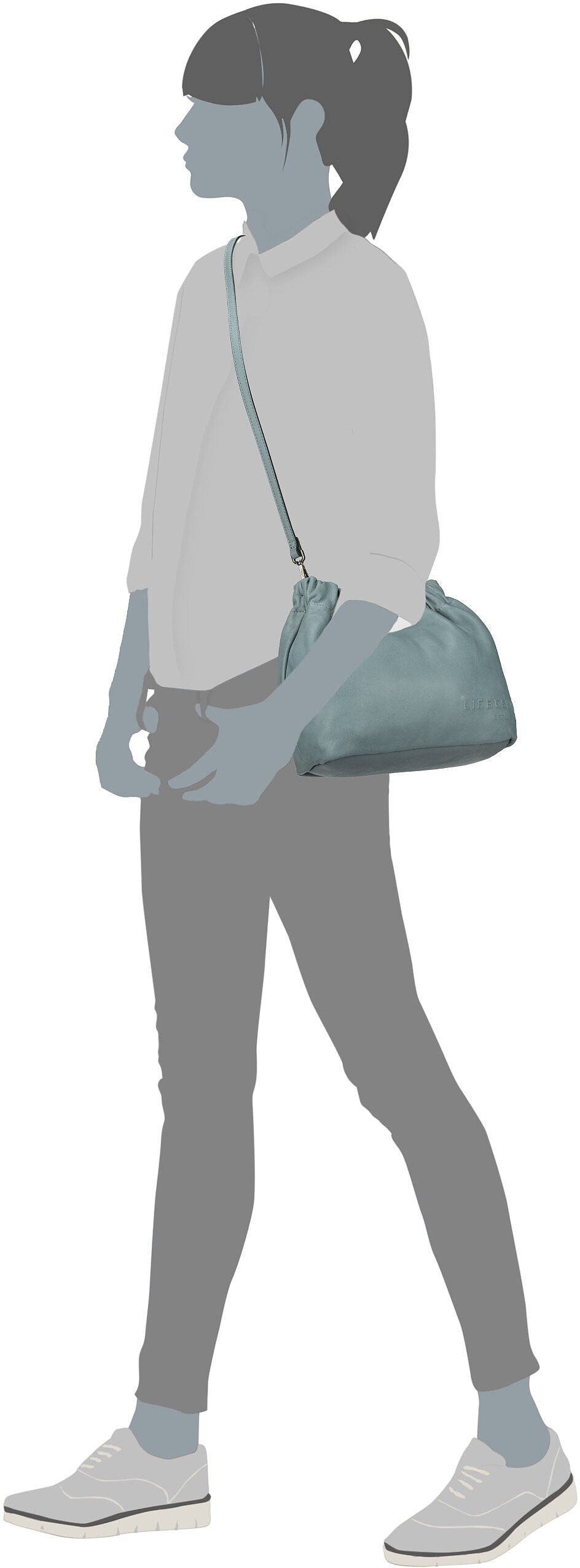 Liebeskind Berlin Cloud S 2163123 Milk Crossbody Bag – Silhouettenansicht