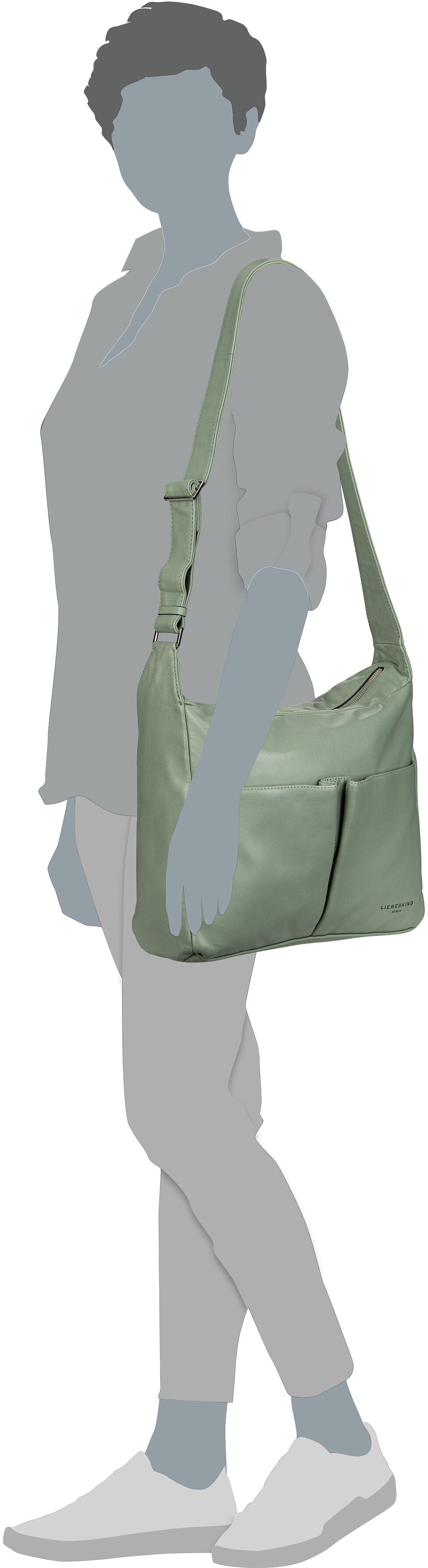 Liebeskind Berlin Hera M 2163131 Steel Crossbody Bag – Silhouettenansicht