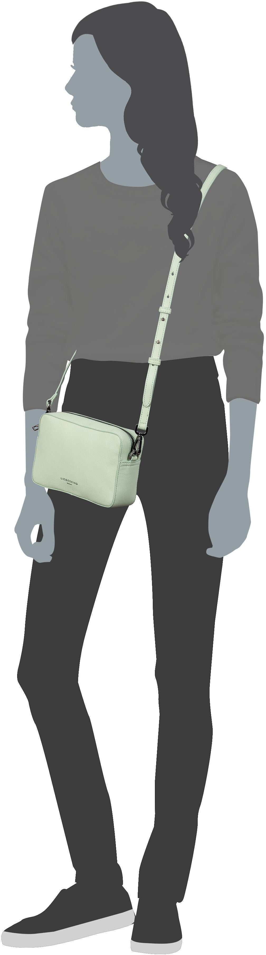 Liebeskind Berlin Hilla Camera S 2166497 Steel Crossbody Bag – Silhouettenansicht