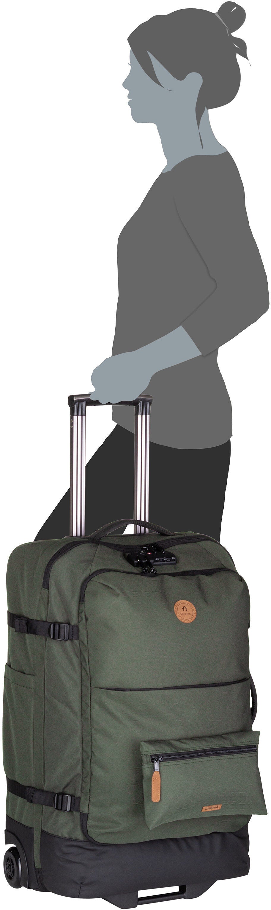 Cabaia Soft Suitcase Medium Berlin Koffer – Silhouettenansicht