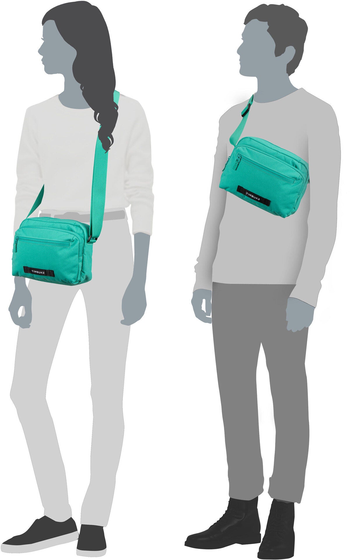 Timbuk2 Flight 1075 CB Rust Crossbody Bag – Silhouettenansicht