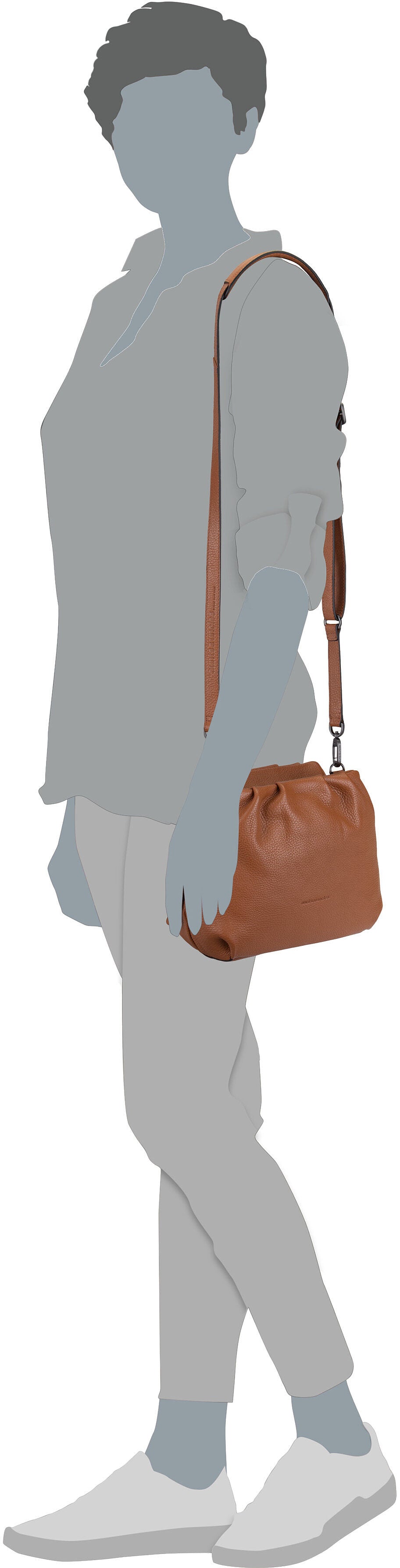 aunts & uncles Honey Black Dress Crossbody Bag – Silhouettenansicht