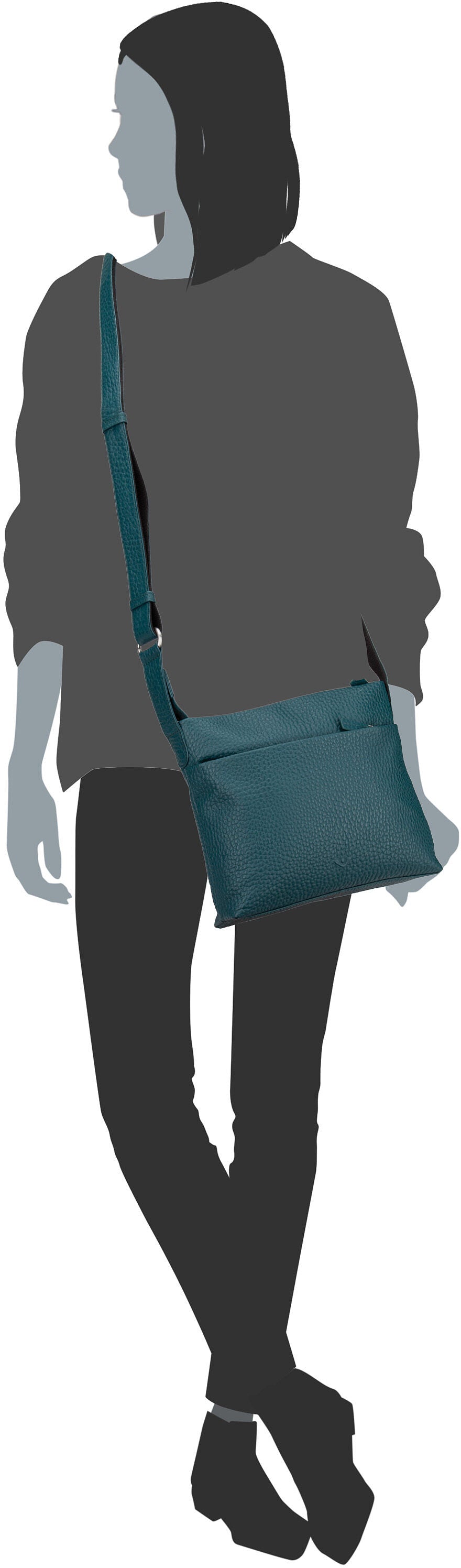 Voi Bristol 21889 Marmor Crossbody Bag – Silhouettenansicht