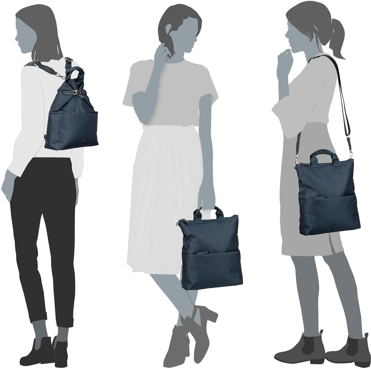 Jost Bergen 1607 Leo Rucksack – Silhouettenansicht