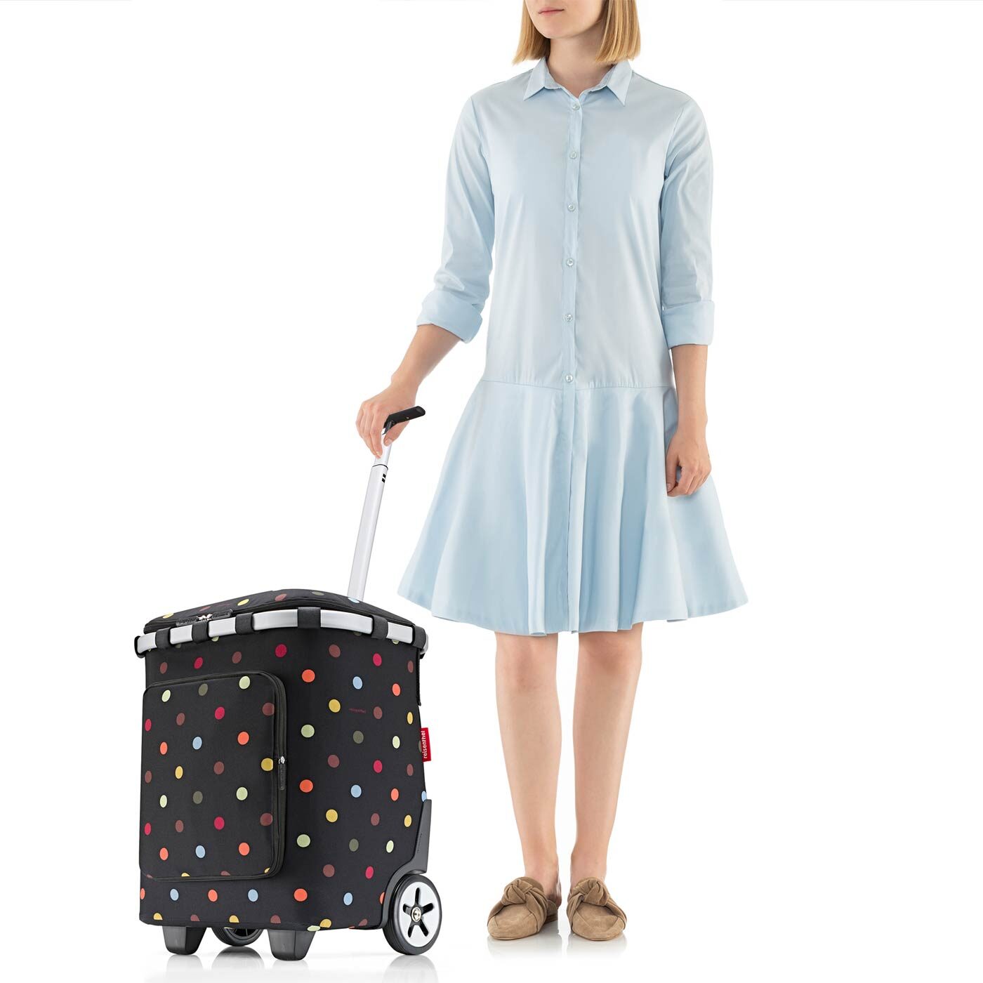 reisenthel carrycruiser plus Dots Einkaufstrolley – Silhouettenansicht