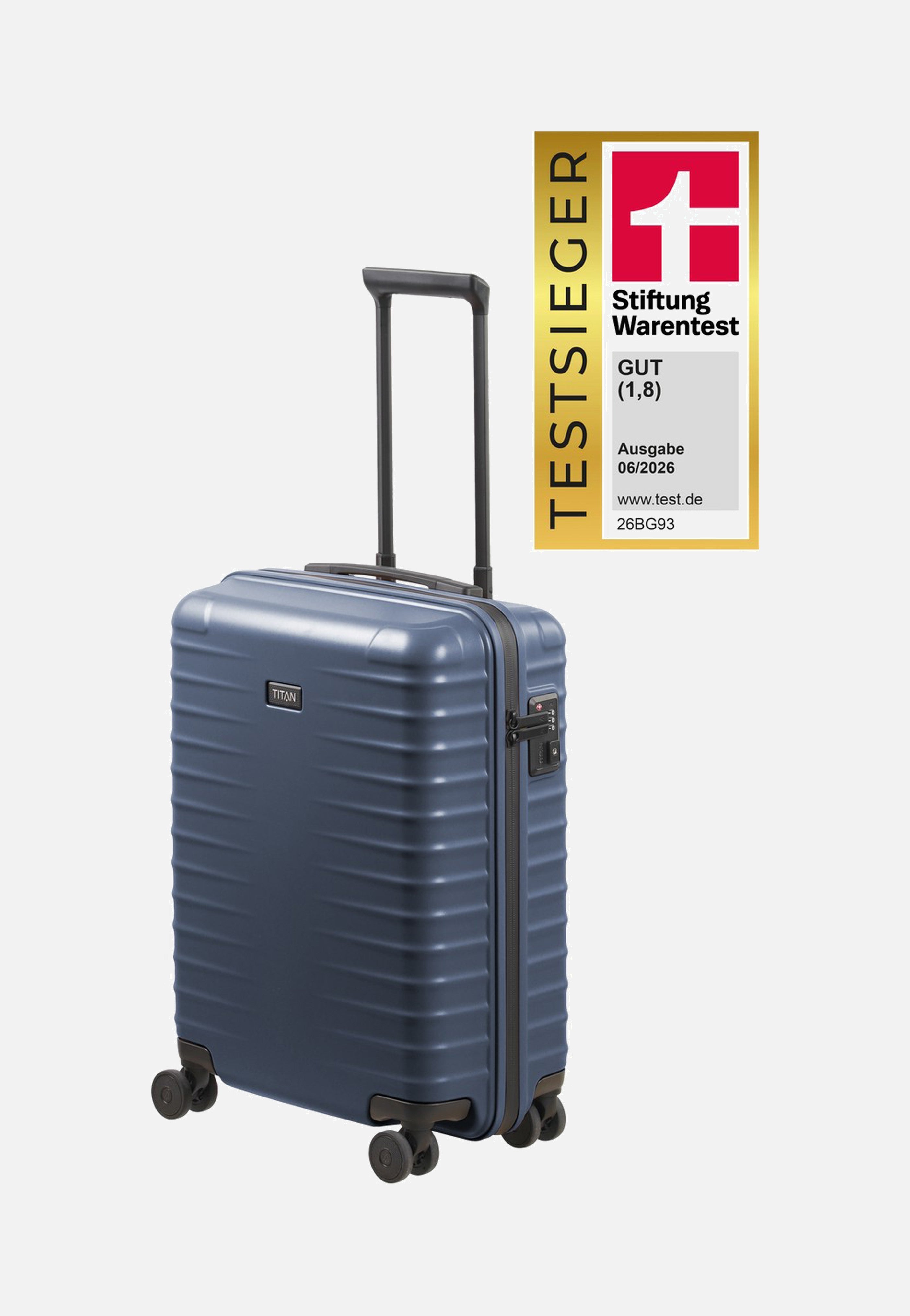 Titan UPGRADE 4w Trolley S20 Midnight Blue Suitcase
