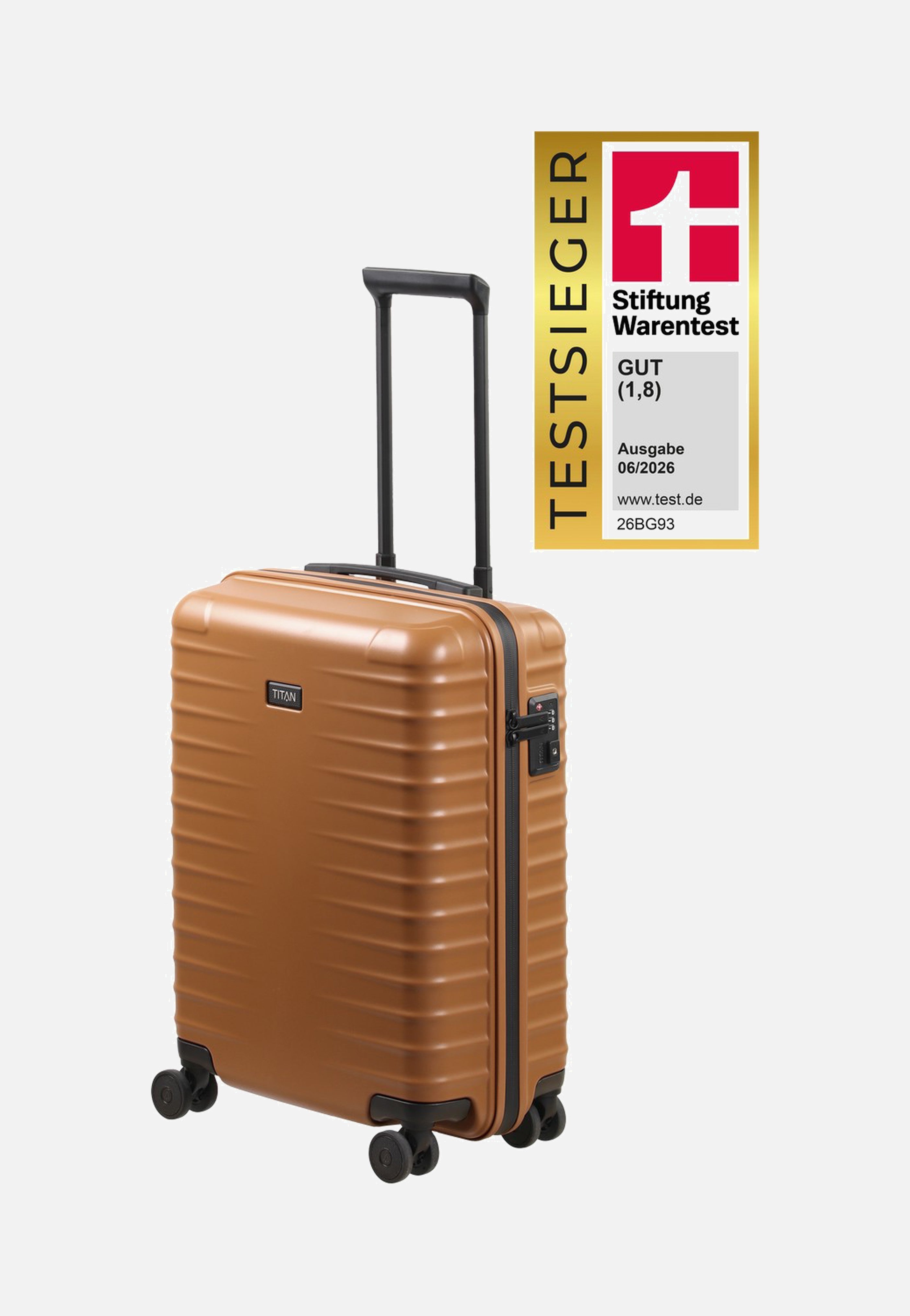 Titan UPGRADE 4w Trolley S20 Canyon Bronze Suitcase