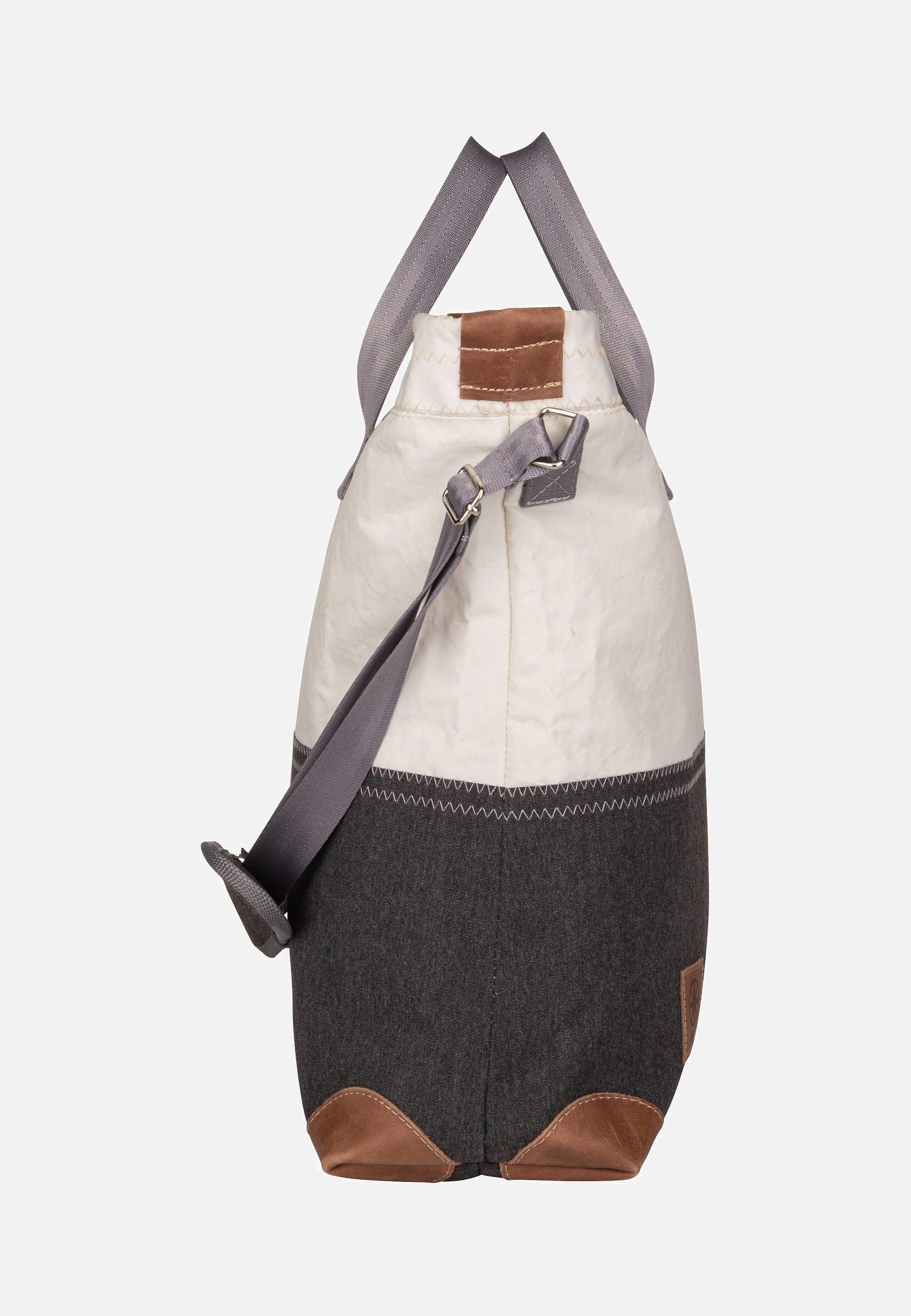 360Grad - Ahoi Weiß/Balken Graphit - Shopper | Neutral-Image