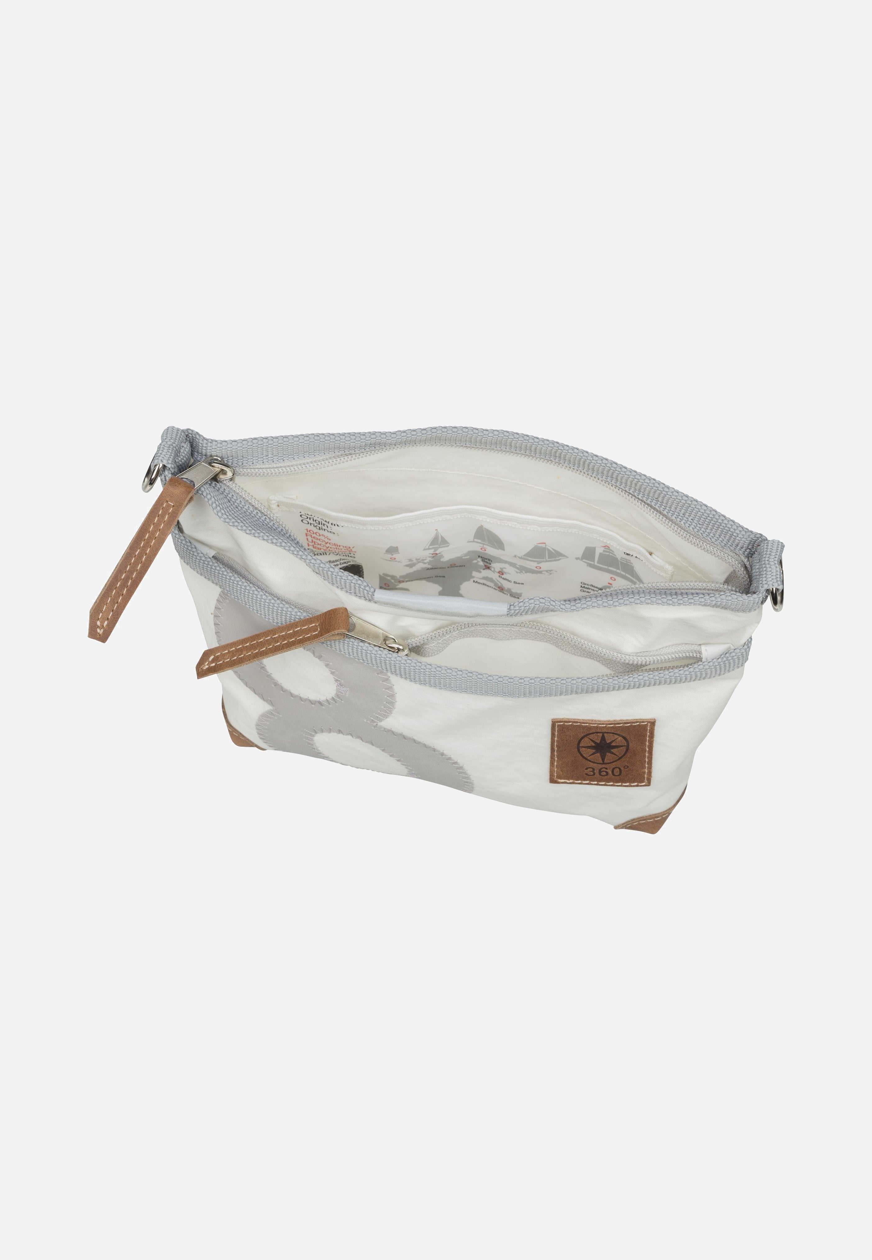360Grad - Deern Lütt Weiß/Grau - Pouch Bag | Women-Image