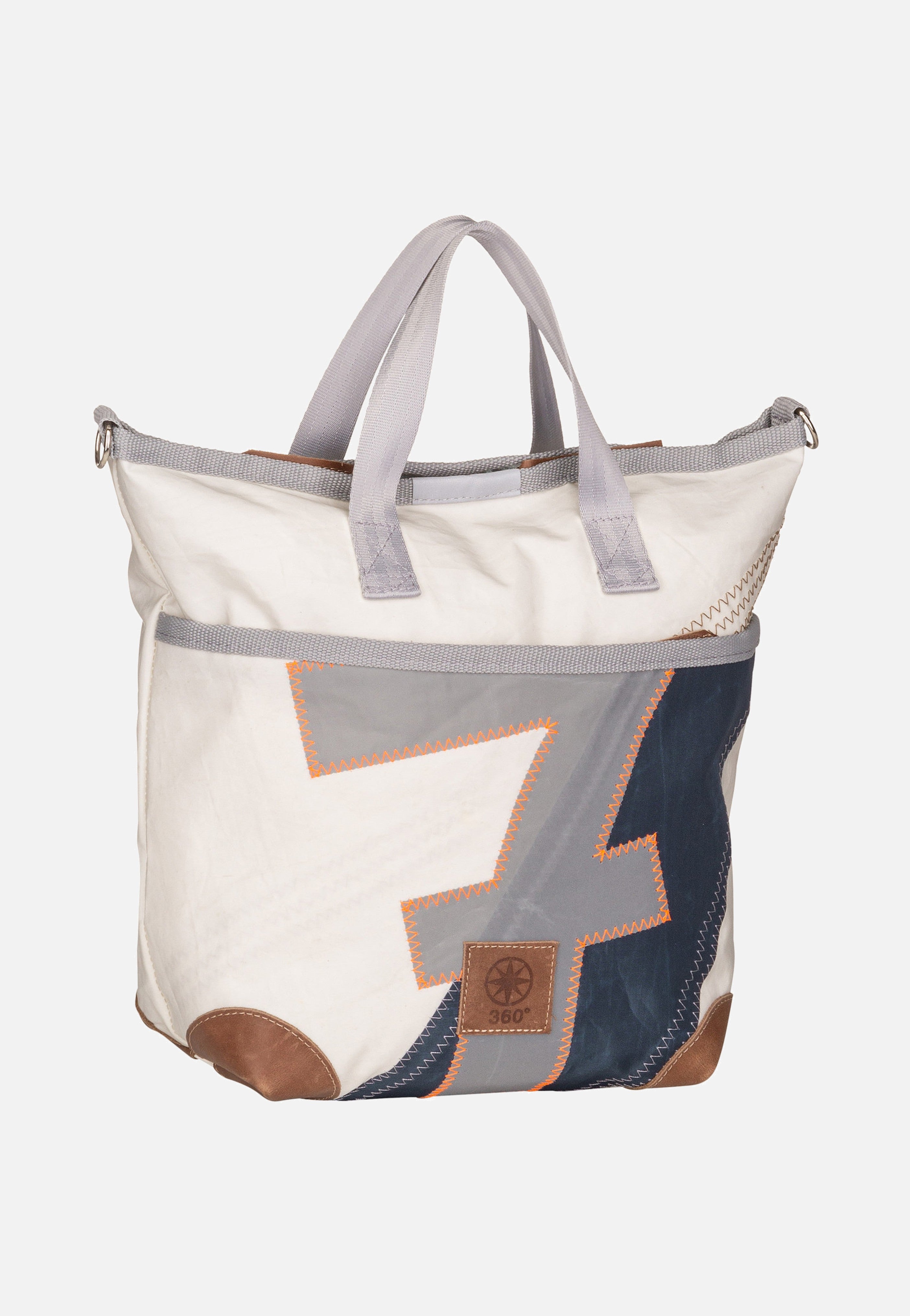 360Grad - Deern Mini Weiß/Blau mit hellgrauer Zahl - Tote Bag | Women-Image