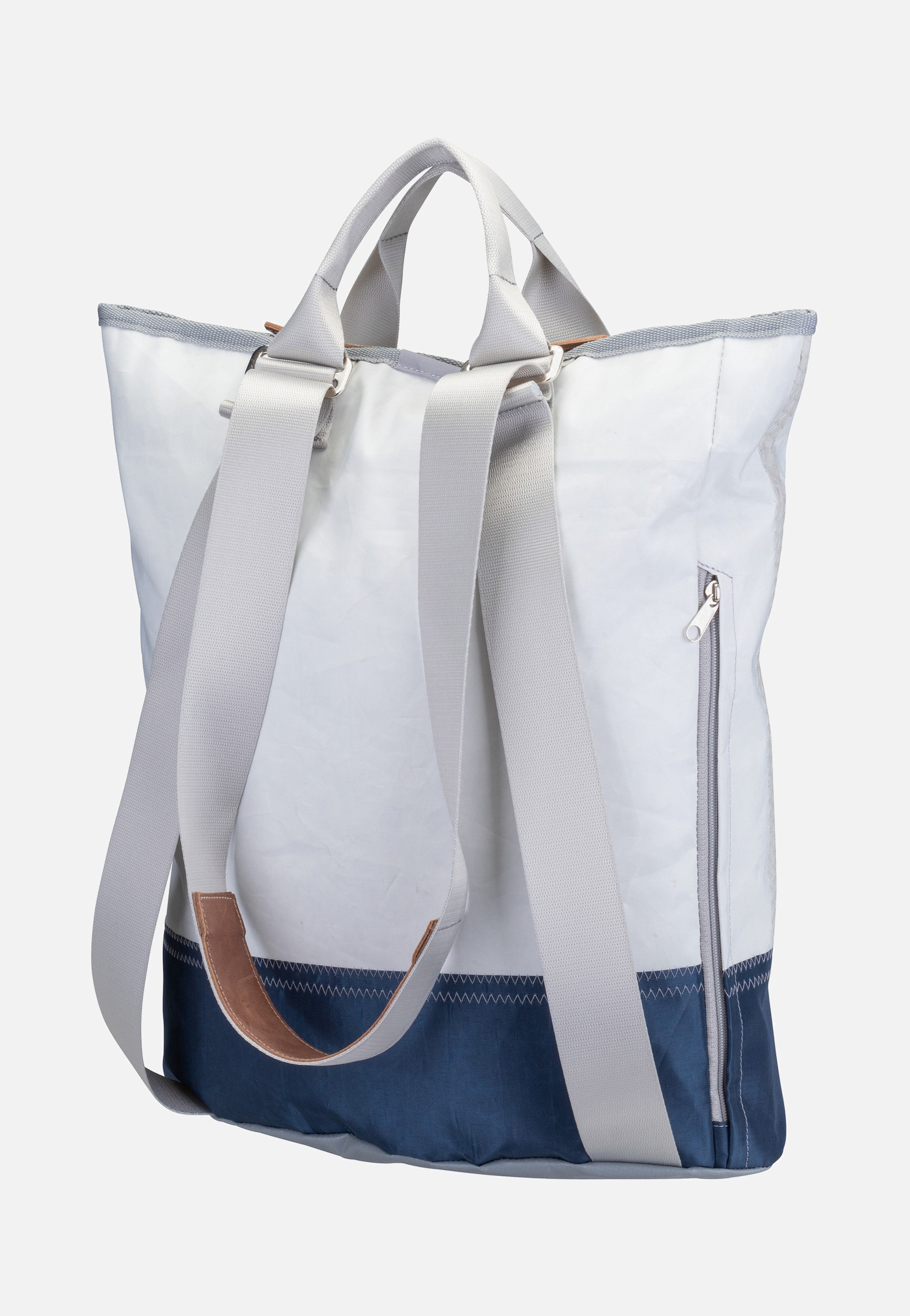 360Grad - Ketsch Weiß/Balken Blau/Zahl Hellgrau - Backpack | Neutral-Image