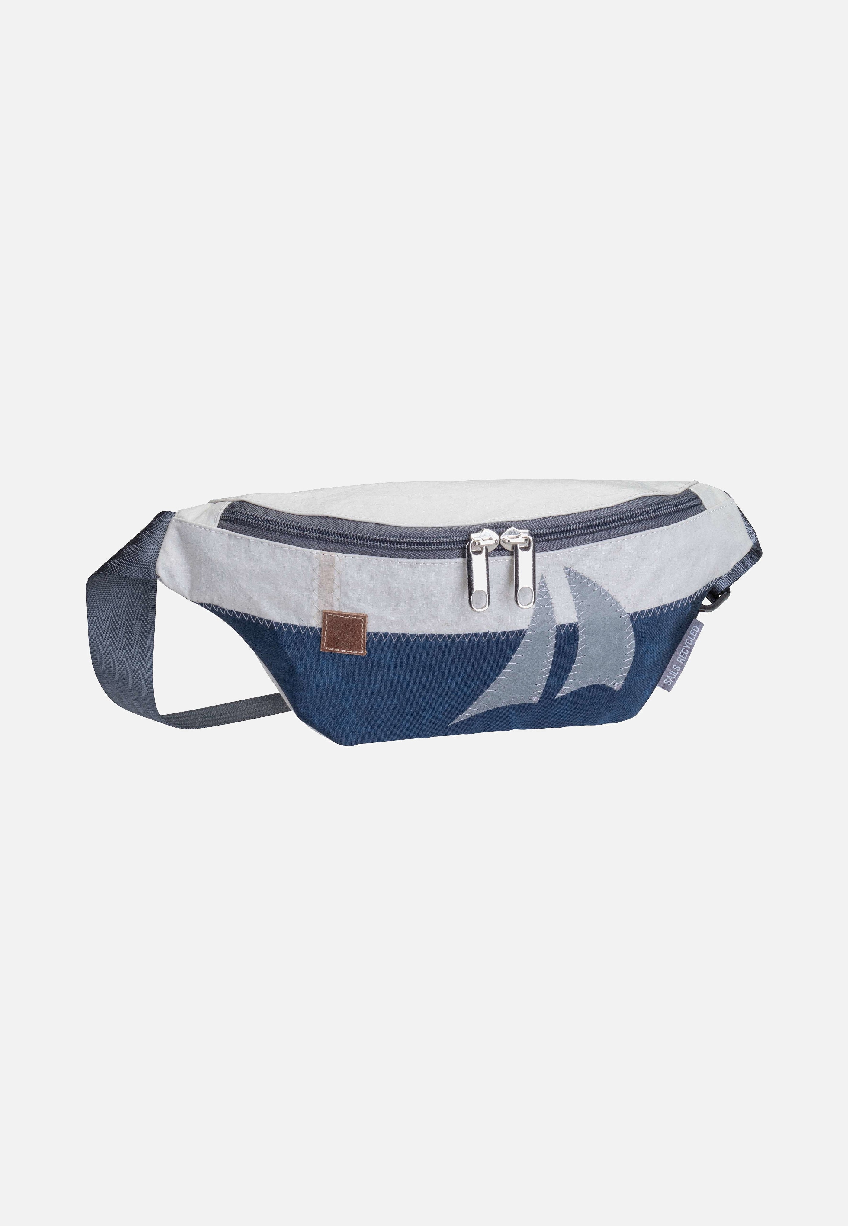 360Grad - Knoten Weiß/Balken Blau/Boot Hellgrau - Fanny Pack | Neutral-Image