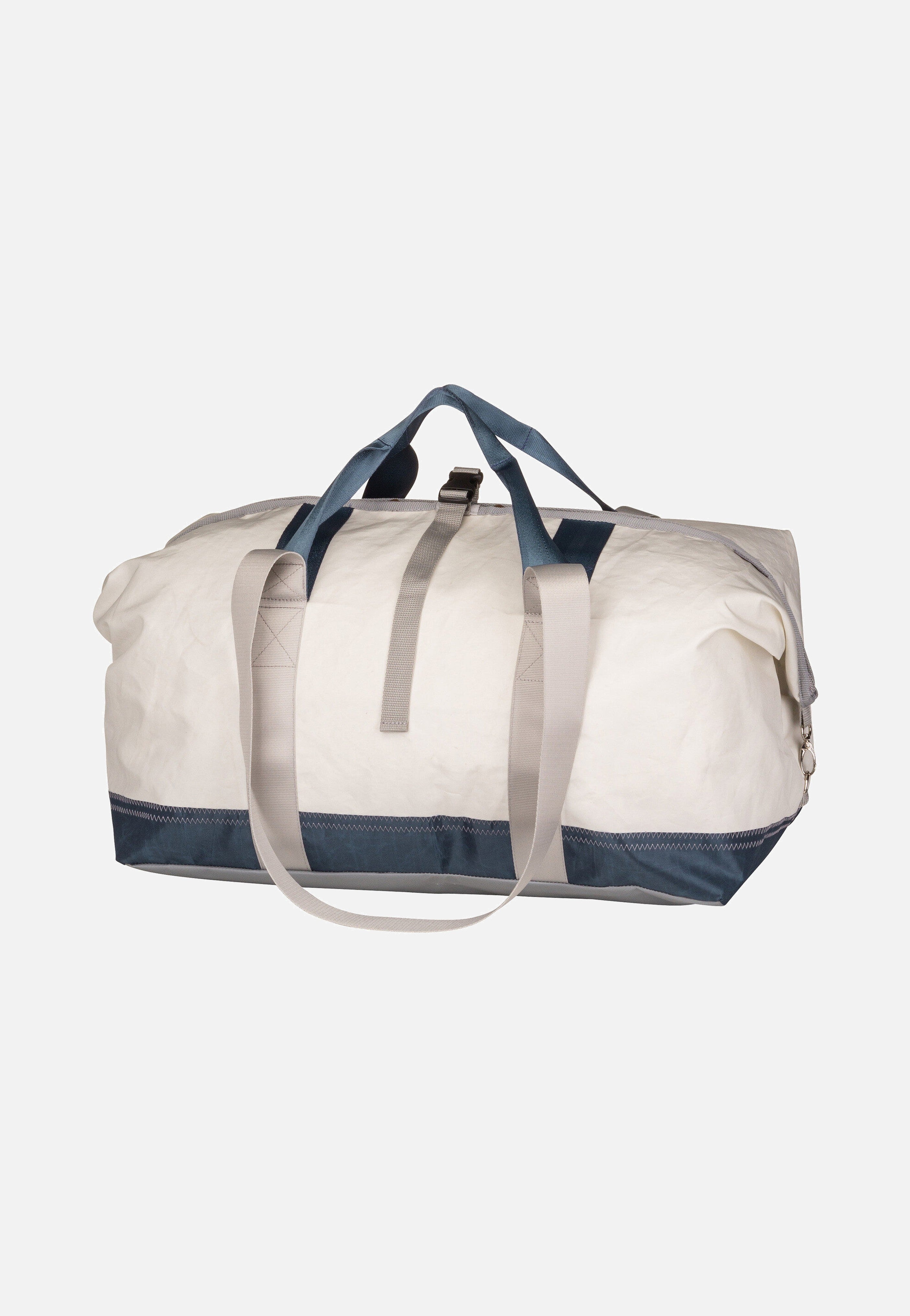 360Grad Kutter XL Weiß/Balken Blau/Zahl Hellgrau Dufflebag
