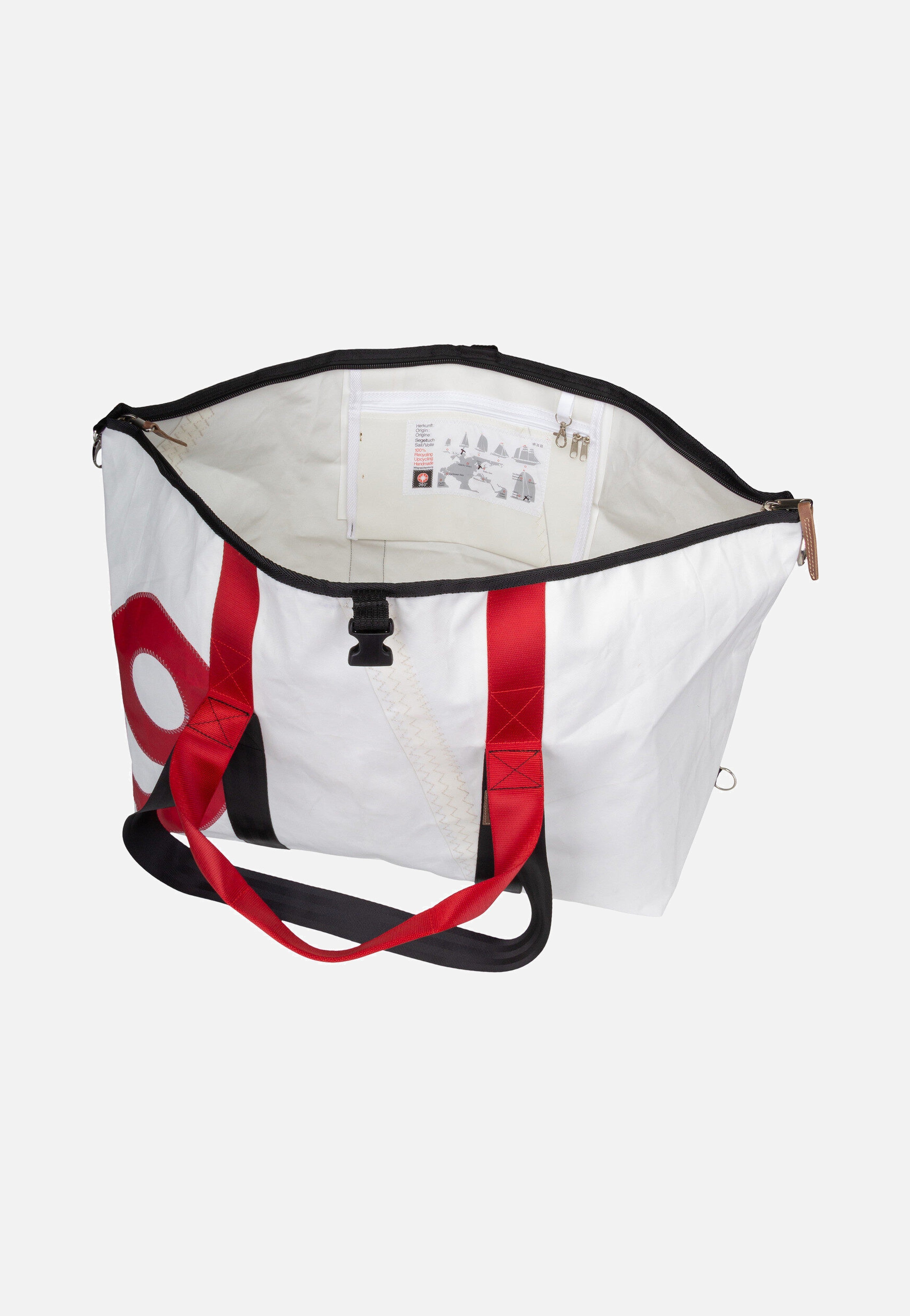 360Grad - Kutter XL Weiß/Rot - Dufflebag | Neutral-Image