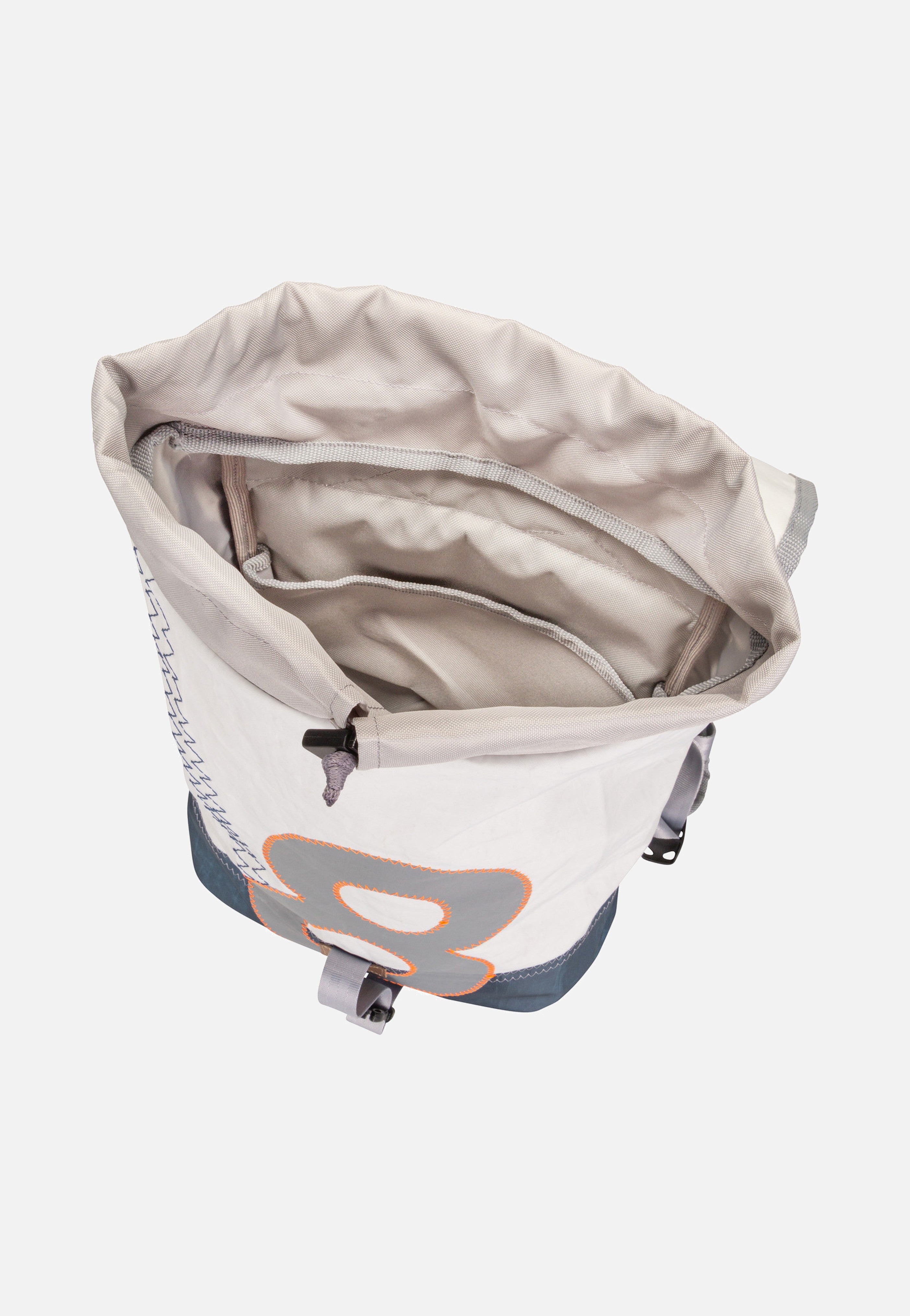 360Grad - Landgang Mini Weiß/Balken Blau/Zahl Hellgrau - Backpack | Neutral-Image