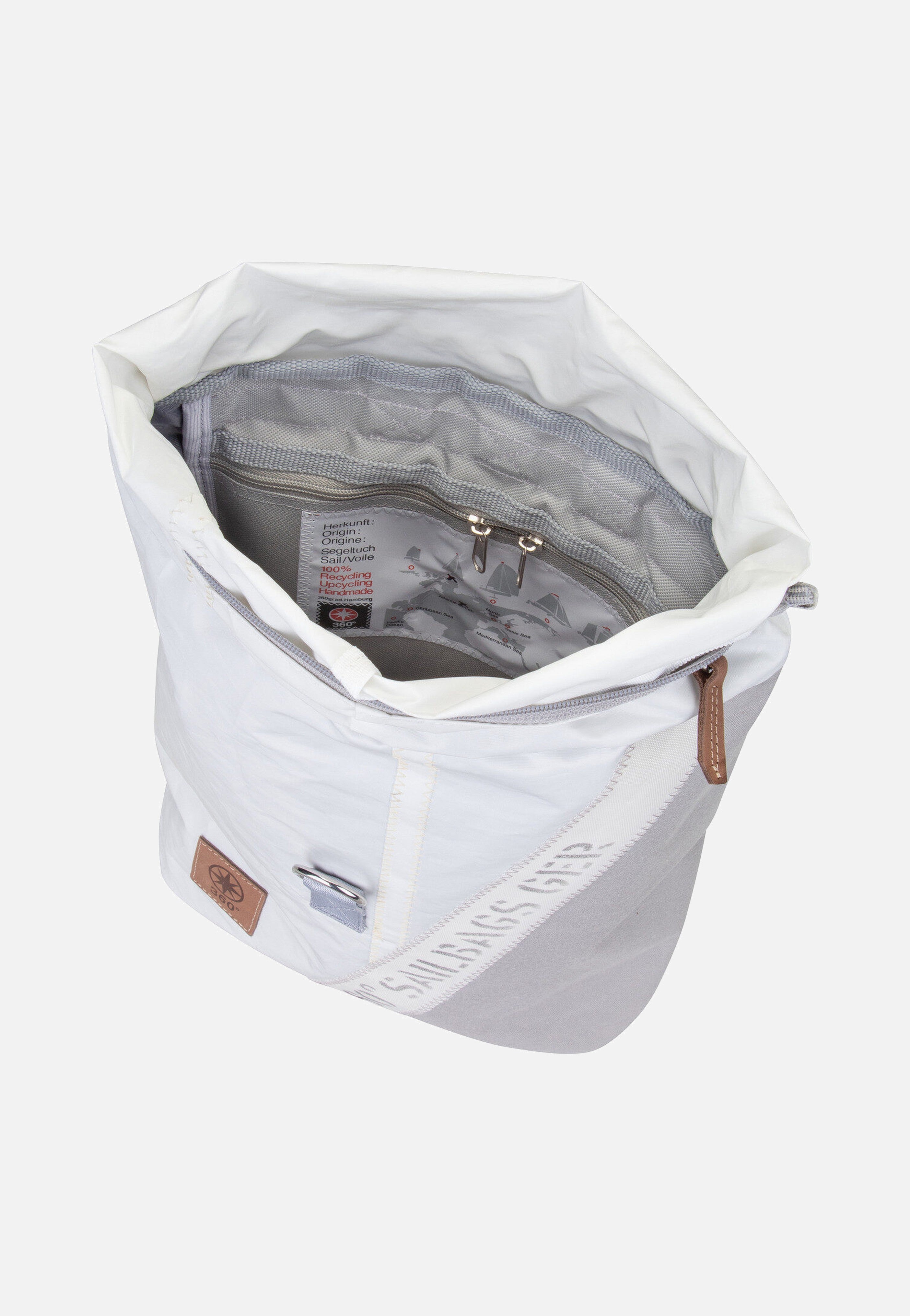 360Grad - Möwe Stencil-Weiß/Grau - Backpack | Neutral-Image