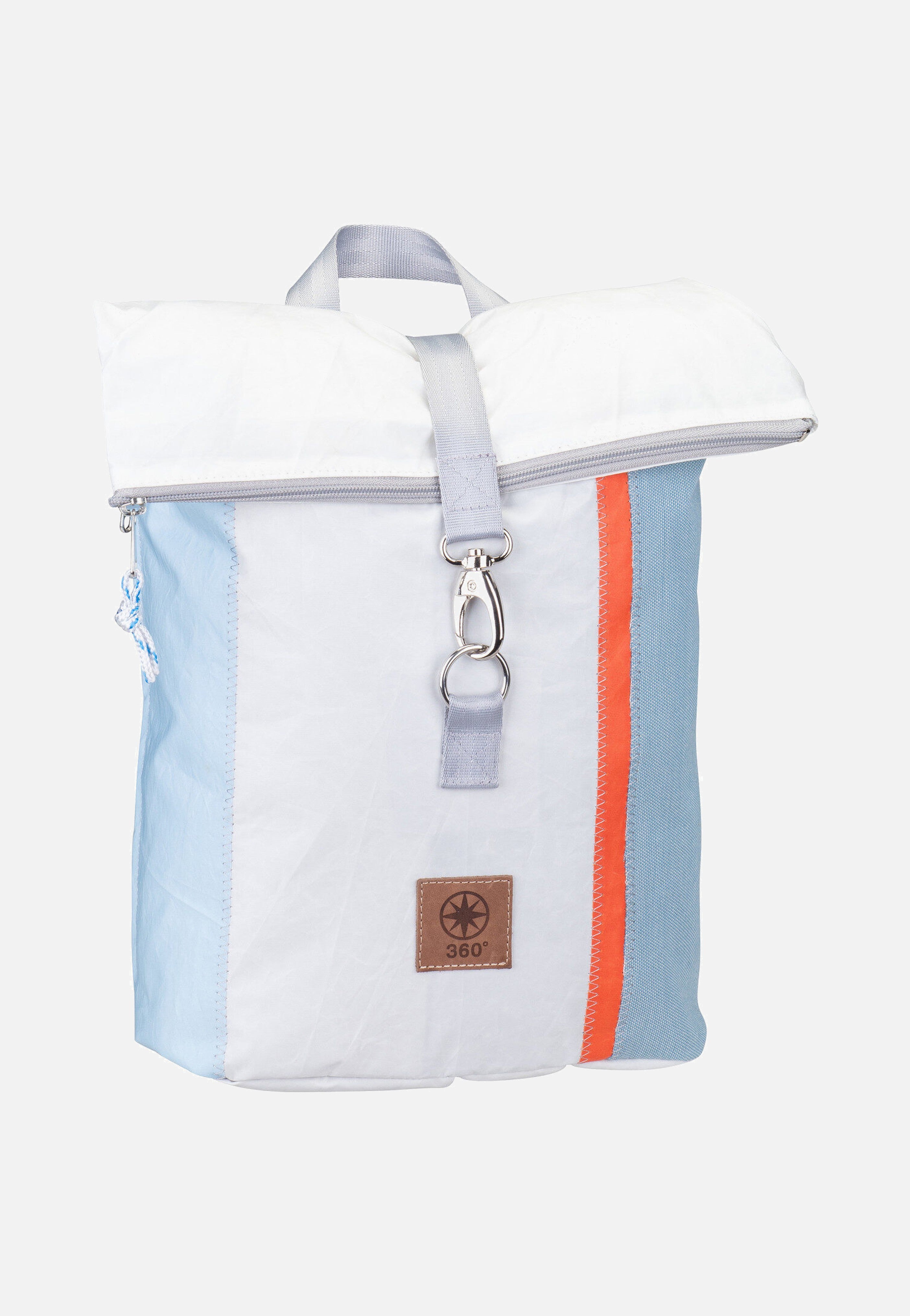 360Grad Möwe Weel-Weiß/Hellblau/Orange/Gelb Rucksack