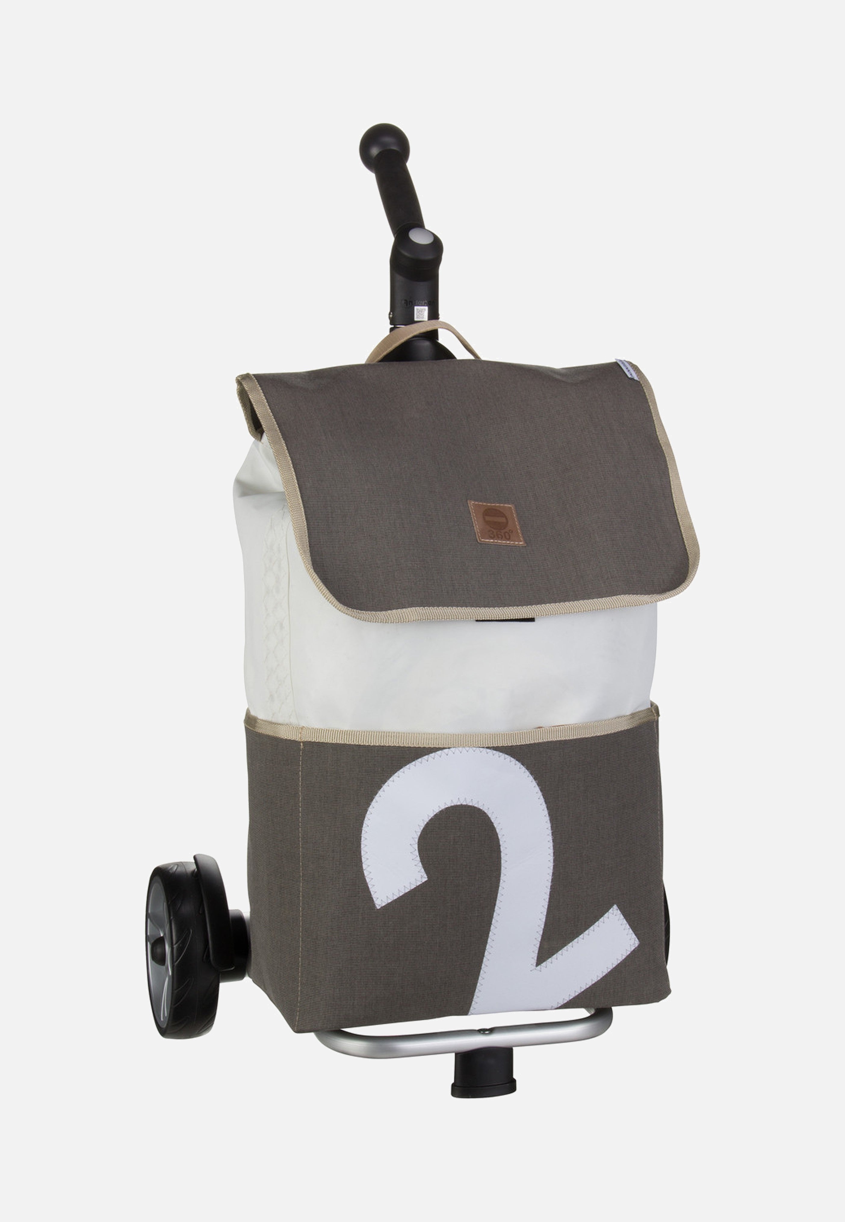 360Grad - Mole Tweed Weiß - Shopping Trolley | Neutral-Image