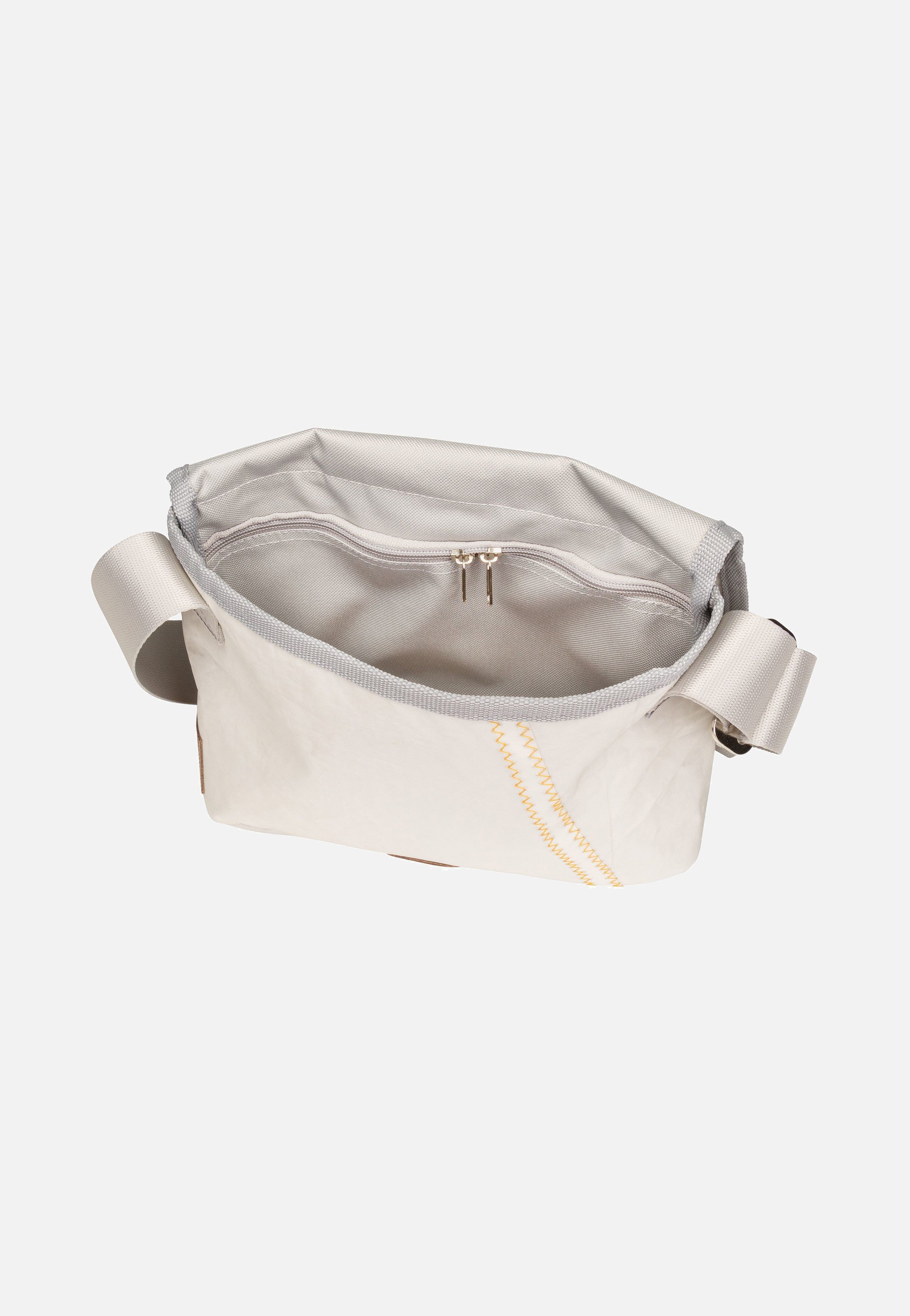 360Grad - Perle Weiß/Streifen Blau/Zahl Hellgr - Messenger Bag | Women-Image