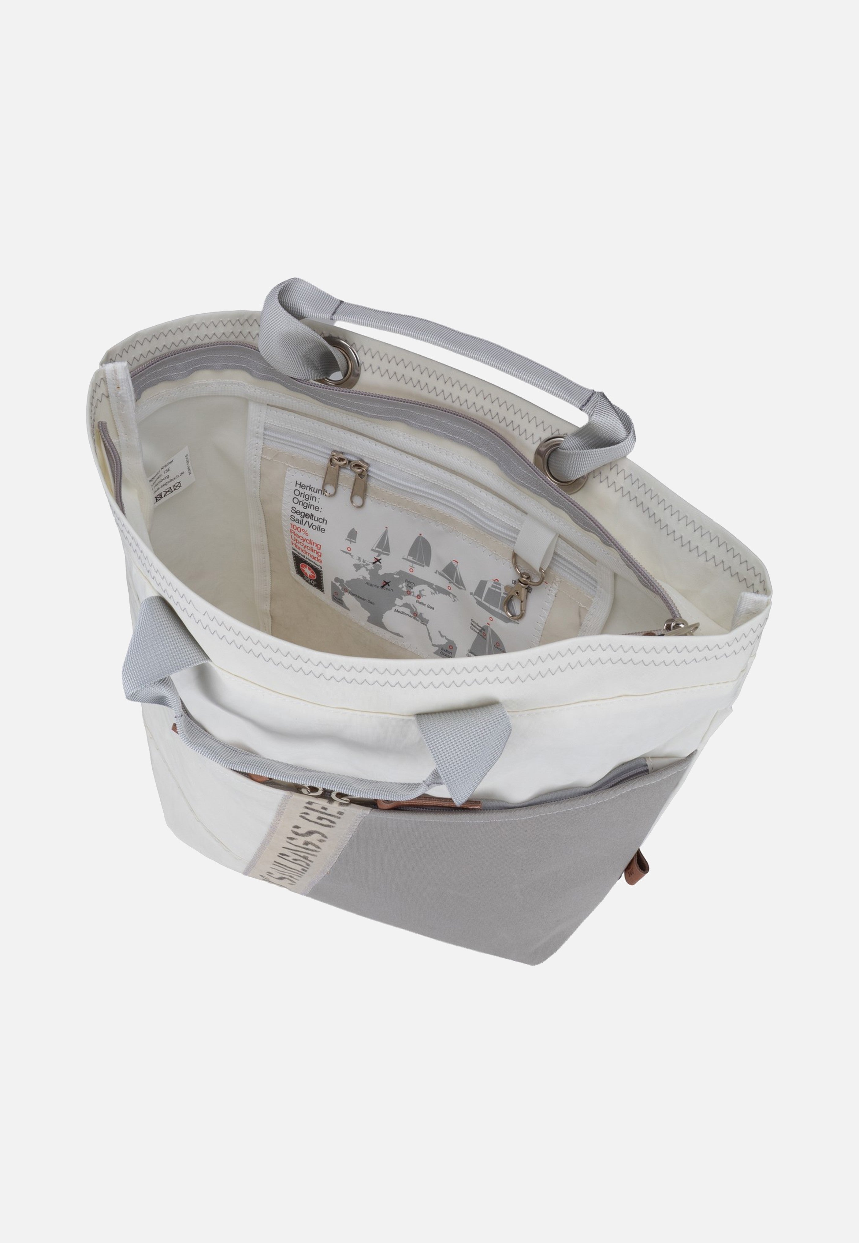 360Grad Kaje Stencil Weiss/Grau Rucksack