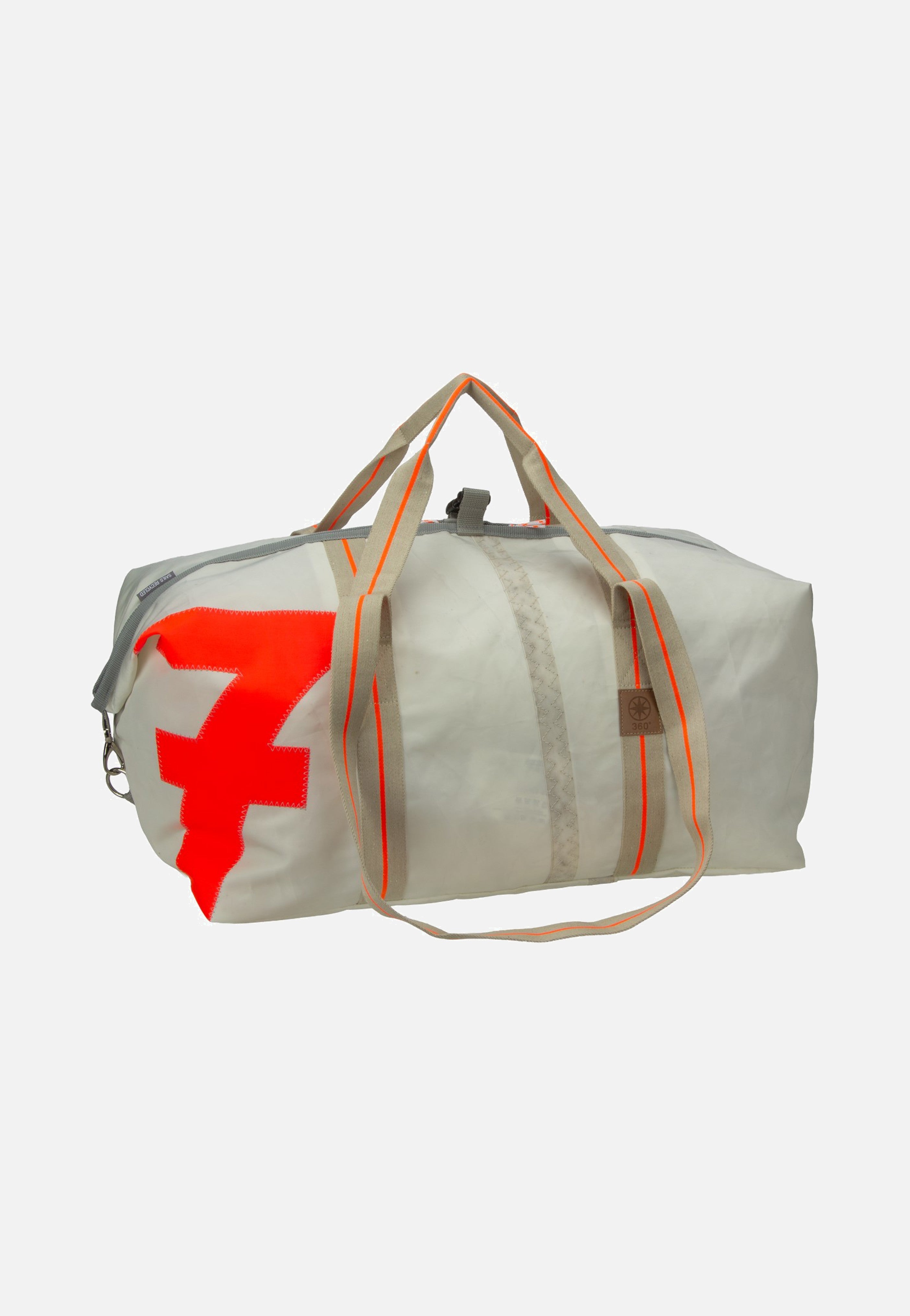 360Grad Kutter XL Weiss/Zahl Neonorange Dufflebag