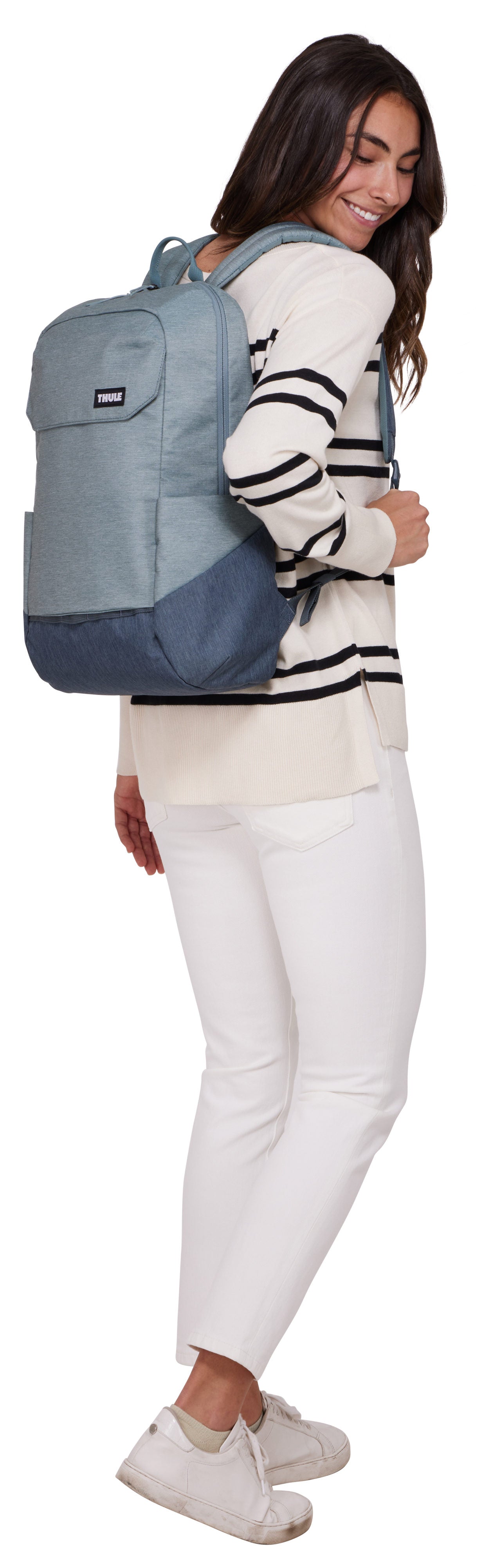 Thule Lithos 20L Pond Gray/Dark Slate Rucksack – Silhouettenansicht