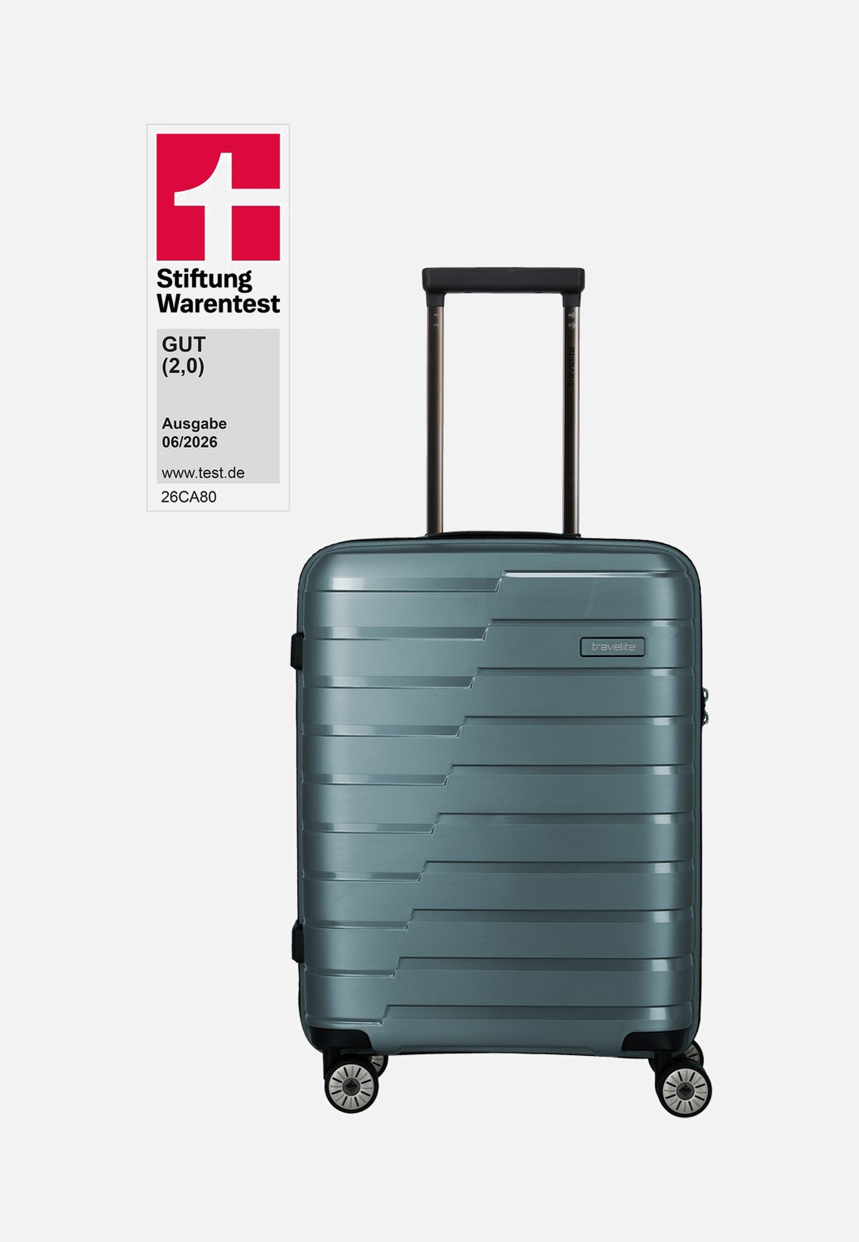 travelite Air Base 4-Rad Trolley S Eisblau Suitcase